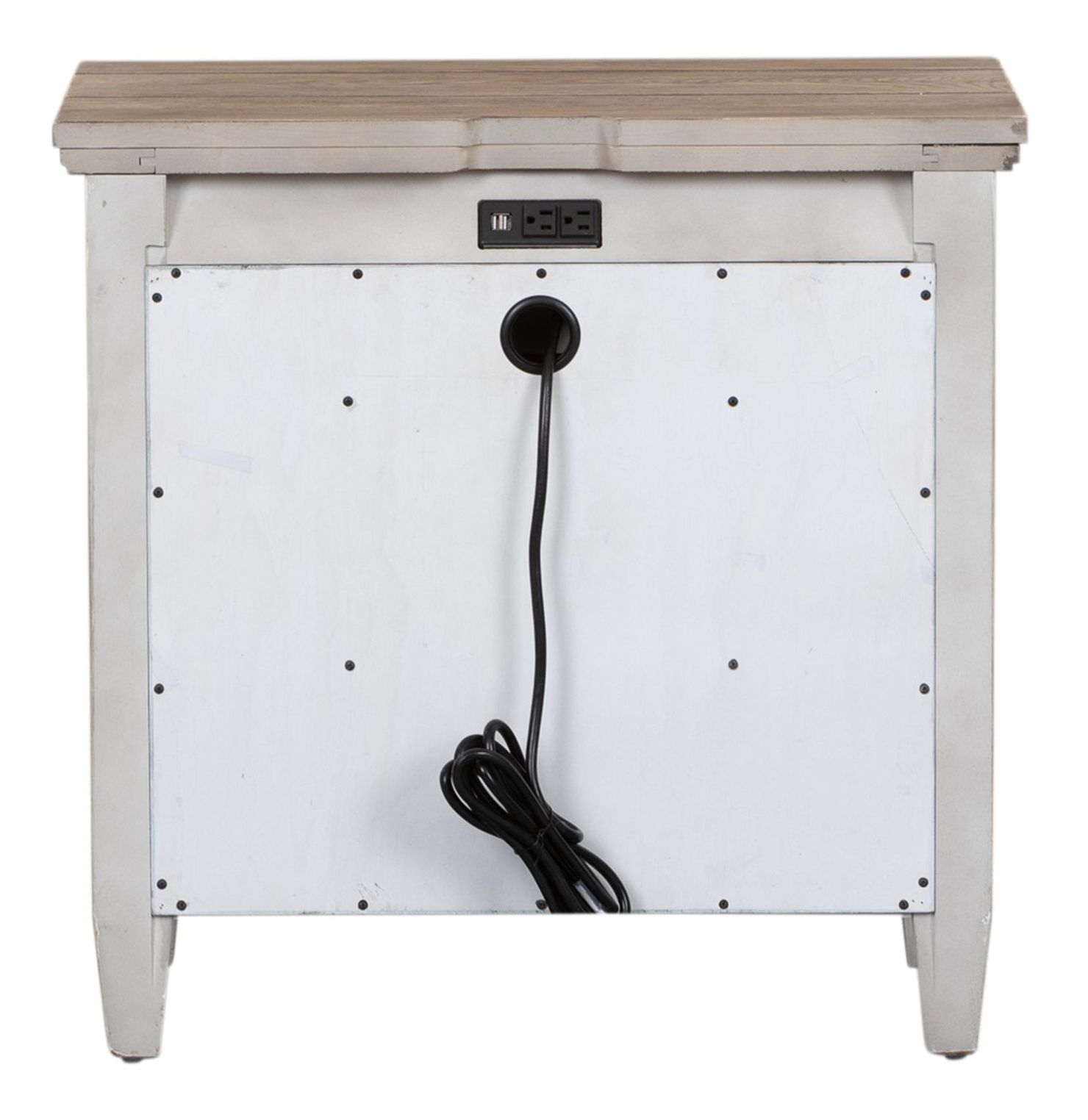 Heartland Wood 1-Drawer Night Stand w/Charging Station