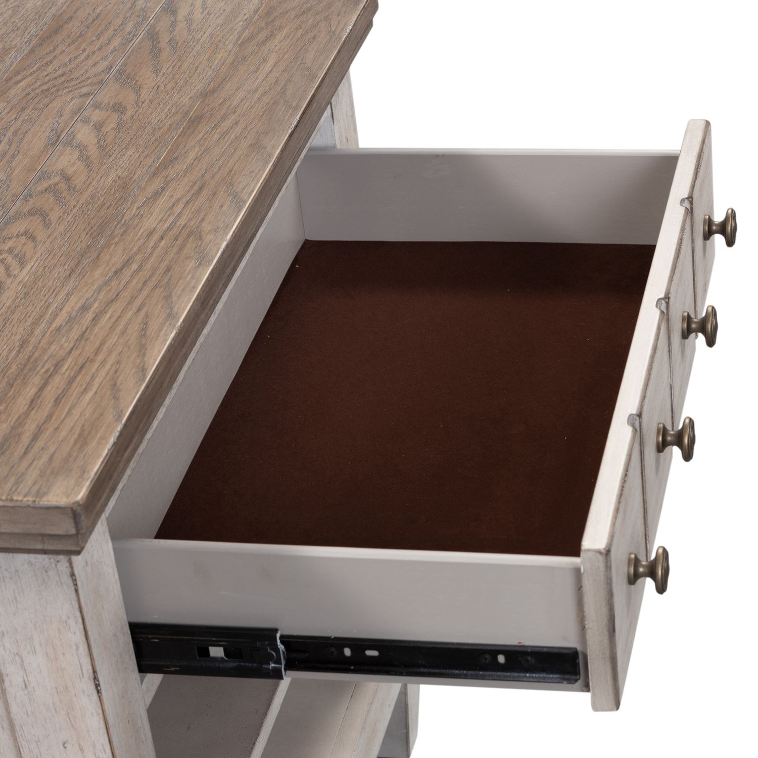 Heartland Wood 1-Drawer Night Stand w/Charging Station