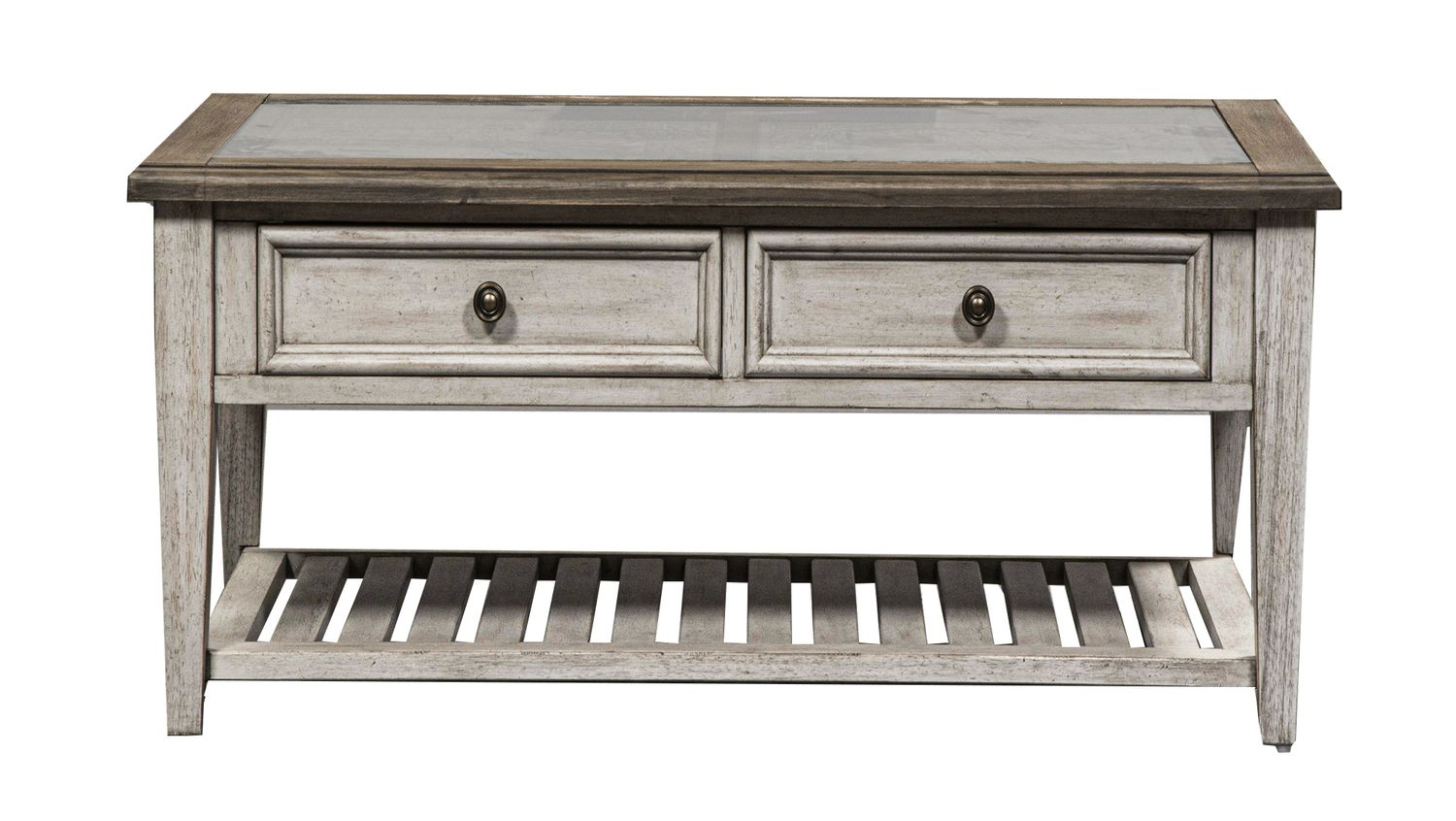 Heartland Round Coffee Table Set | Vintage Farmhouse Style