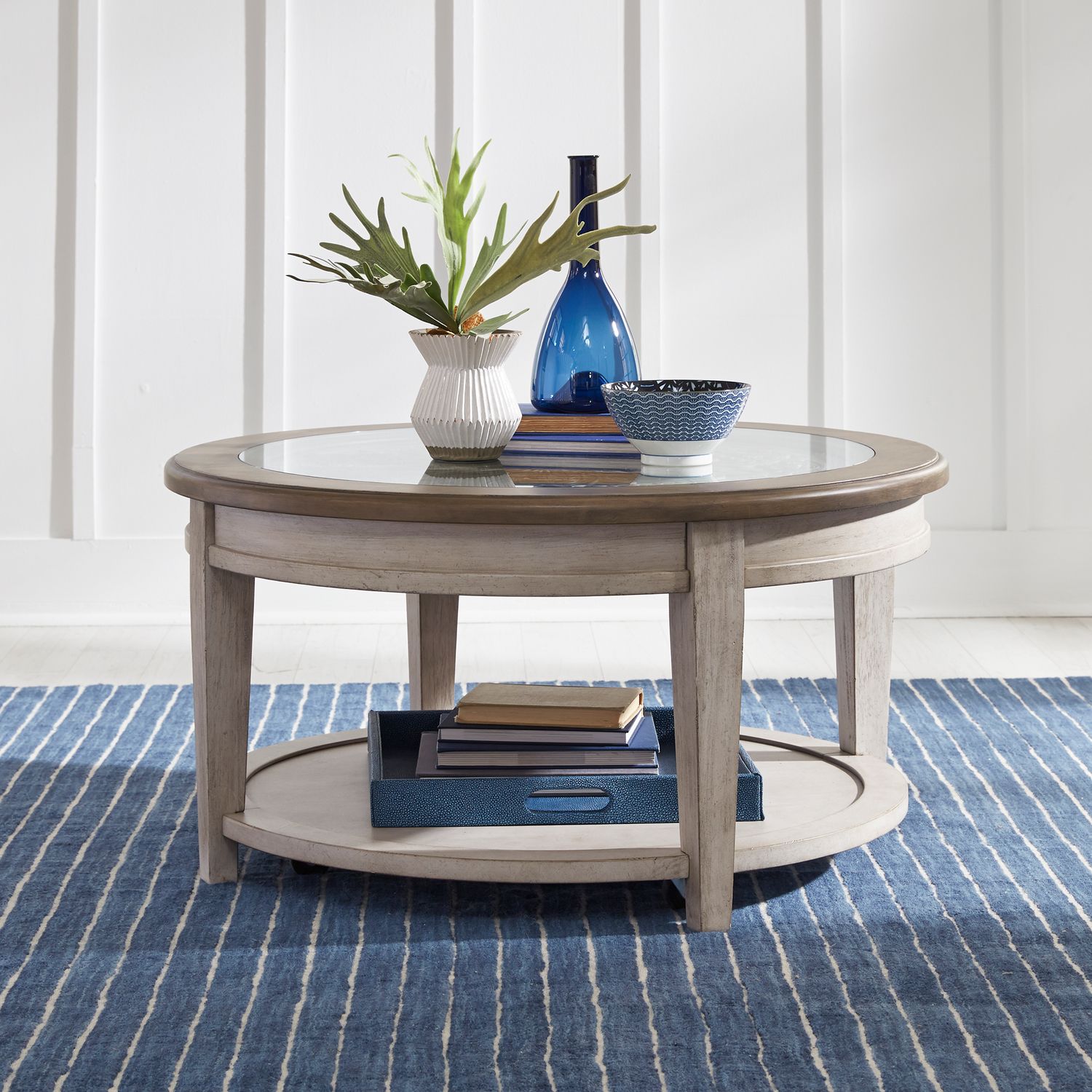 Heartland Farmhouse 3-Piece Cocktail Table Set | Antique White
