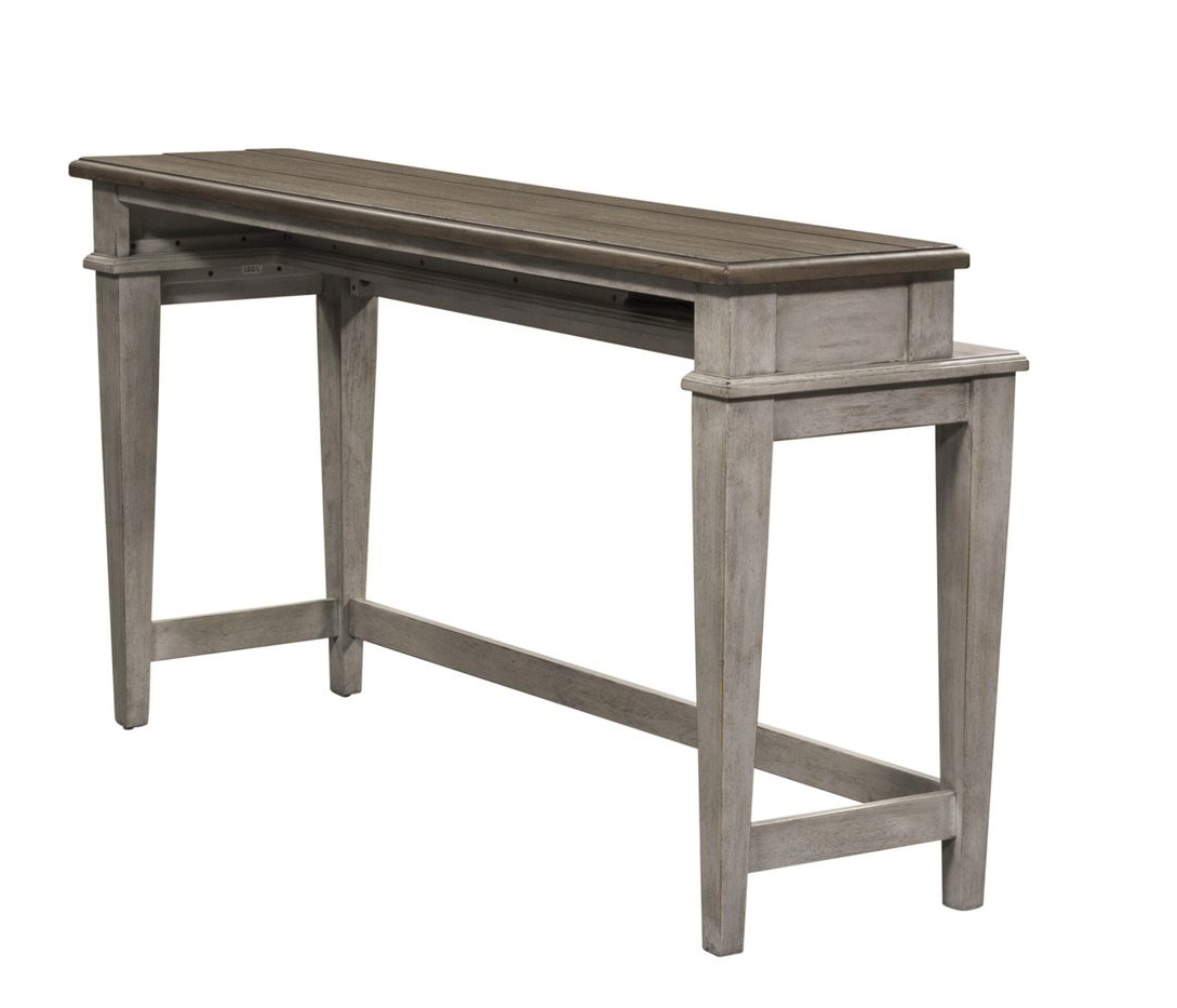 Heartland Console Bar Table with 3 Stools | Farmhouse Style