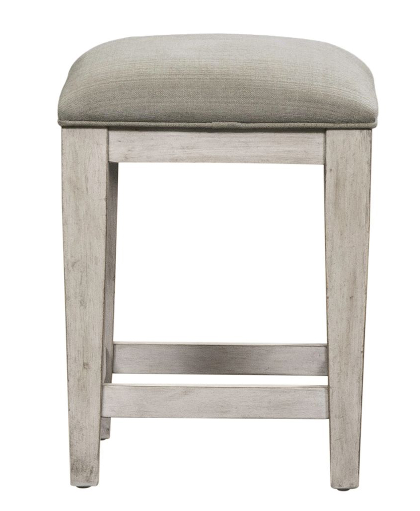 Heartland Fabric/Wood Console Stool