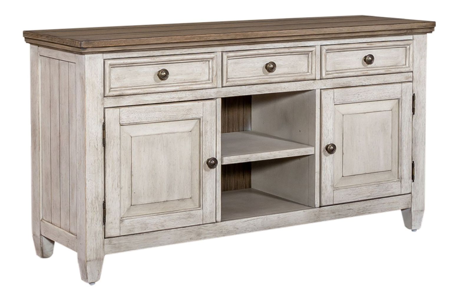 Heartland Farmhouse 3-Piece Cocktail Table Set | Antique White