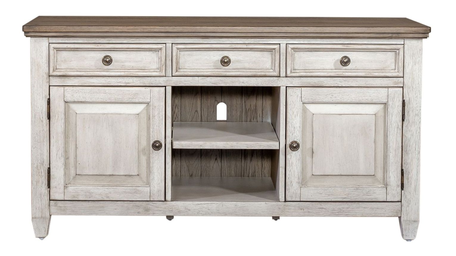 Heartland Farmhouse 3-Piece Cocktail Table Set | Antique White