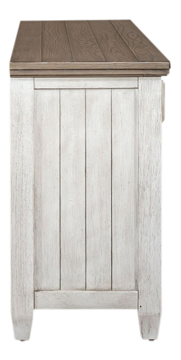 Heartland 66-inch Wood 3-Drawer 2-Door Tile TV Console