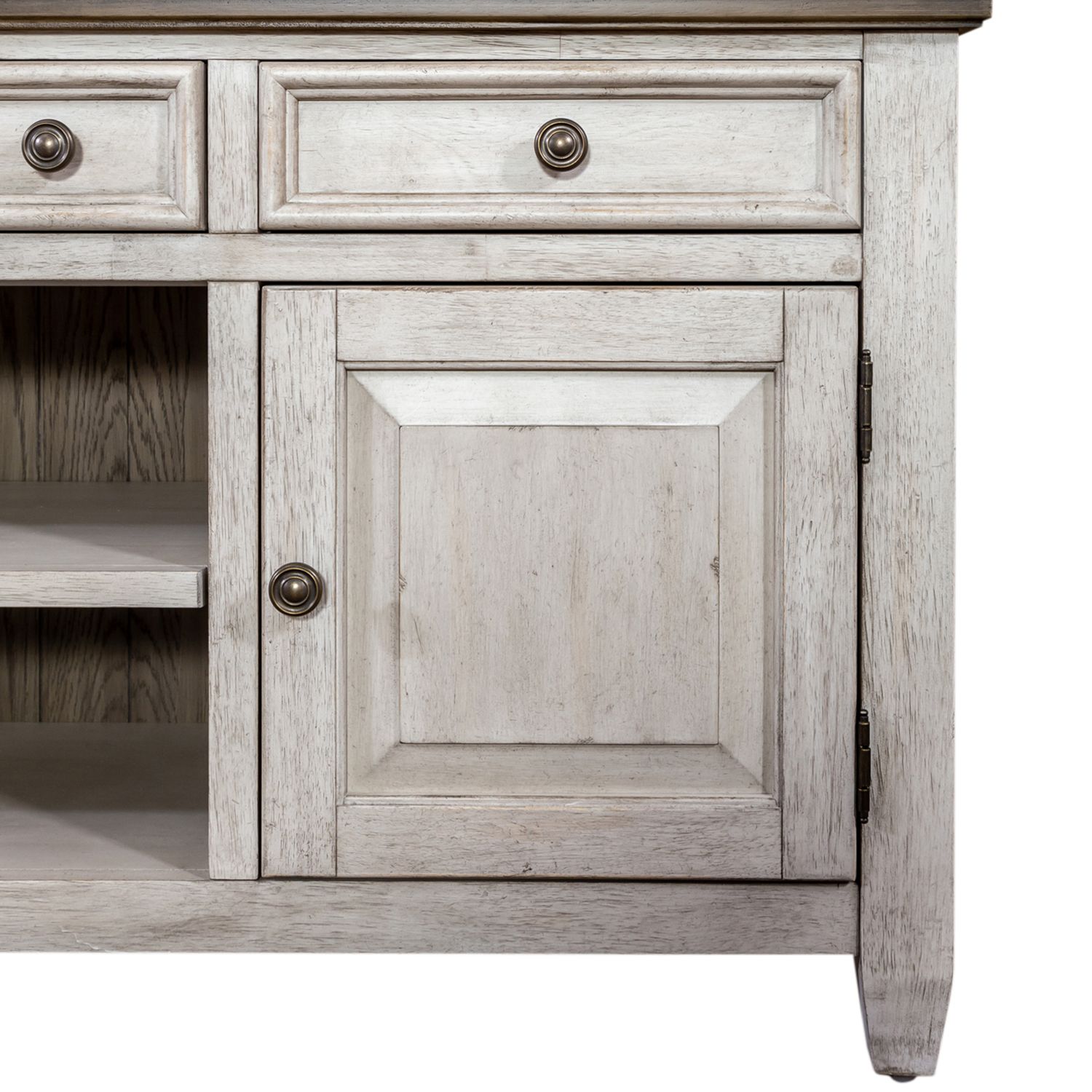 Heartland 66-inch Wood 3-Drawer 2-Door Tile TV Console