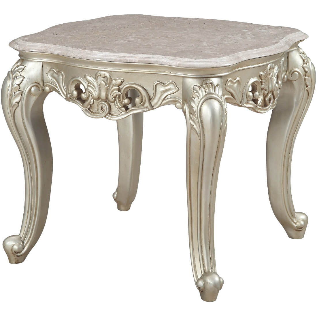 Marble Top End Table 