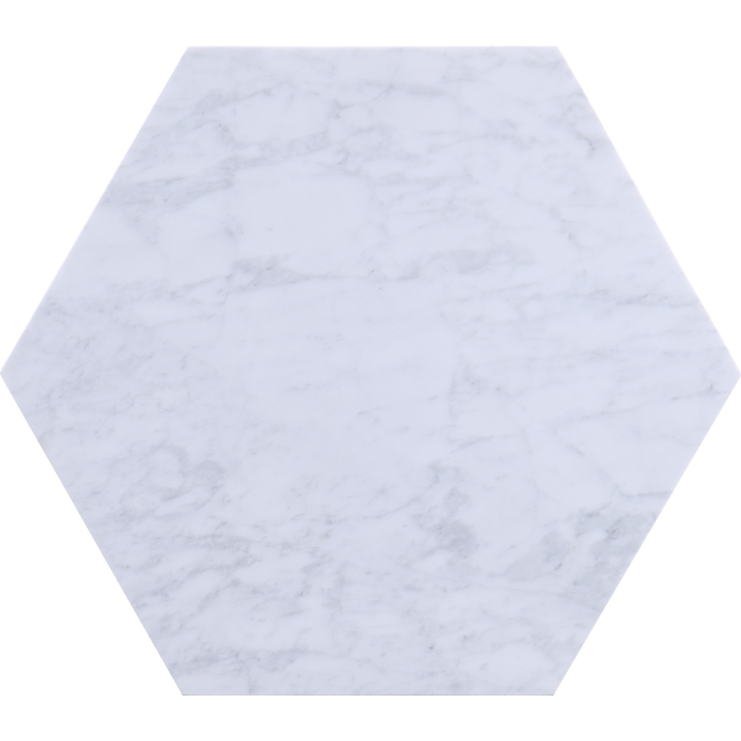 Reon Marble/Wood Hexagon End Table
