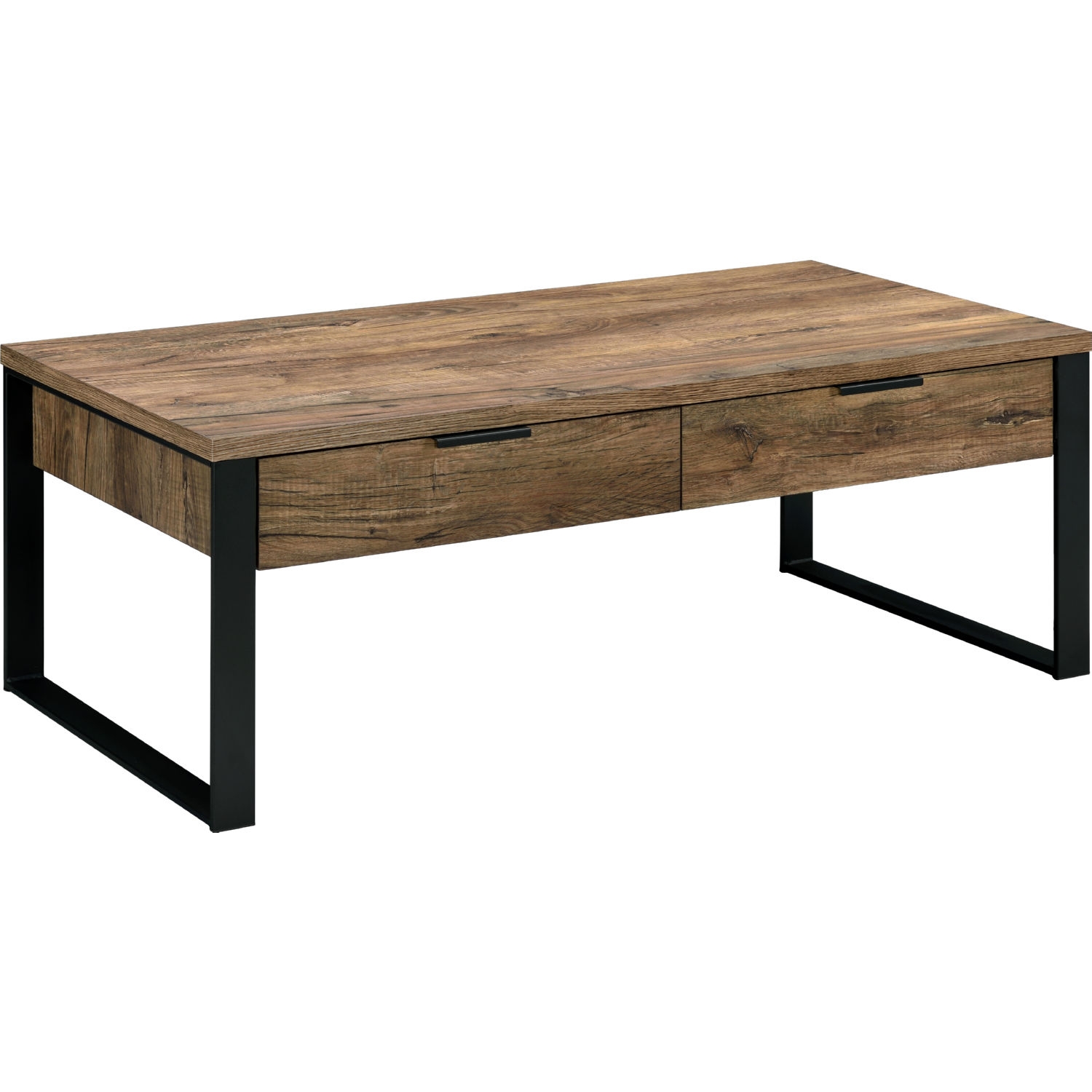 Aflo Wood/Metal Rectangular Storage Coffee Table Set