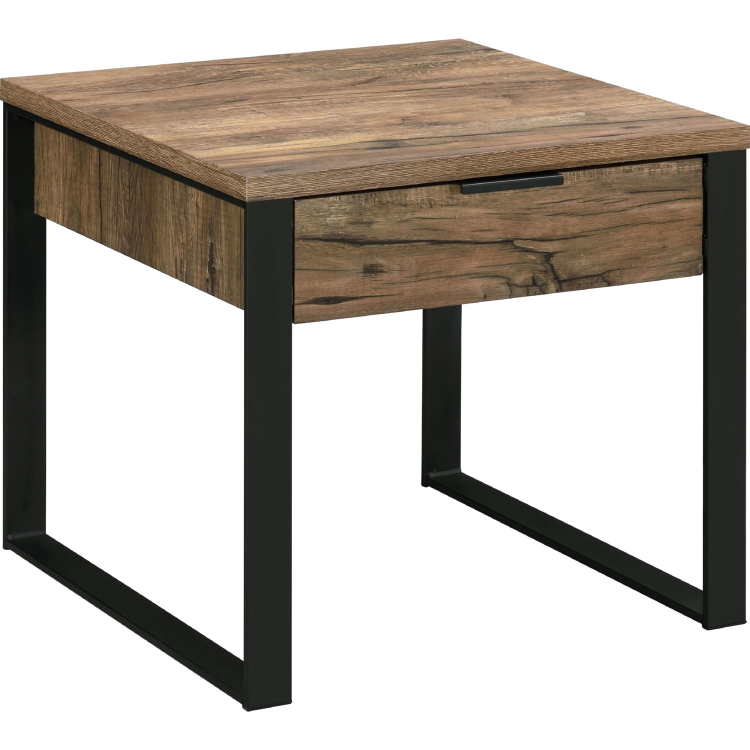 Aflo Wood/Metal Rectangular Storage Coffee Table Set