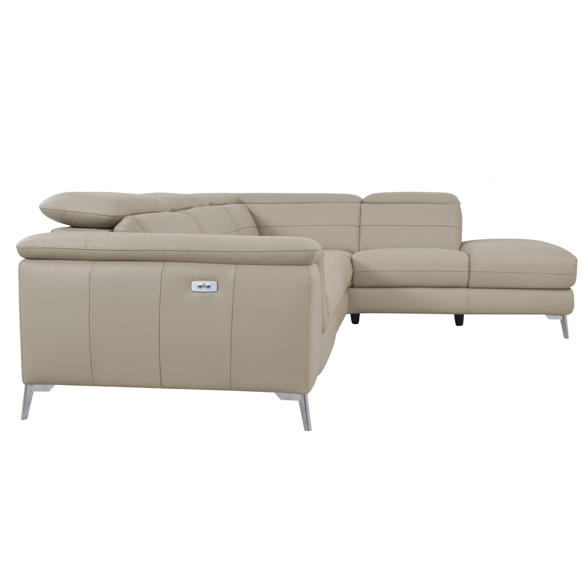 Cinque Leather Power Reclining Sectional