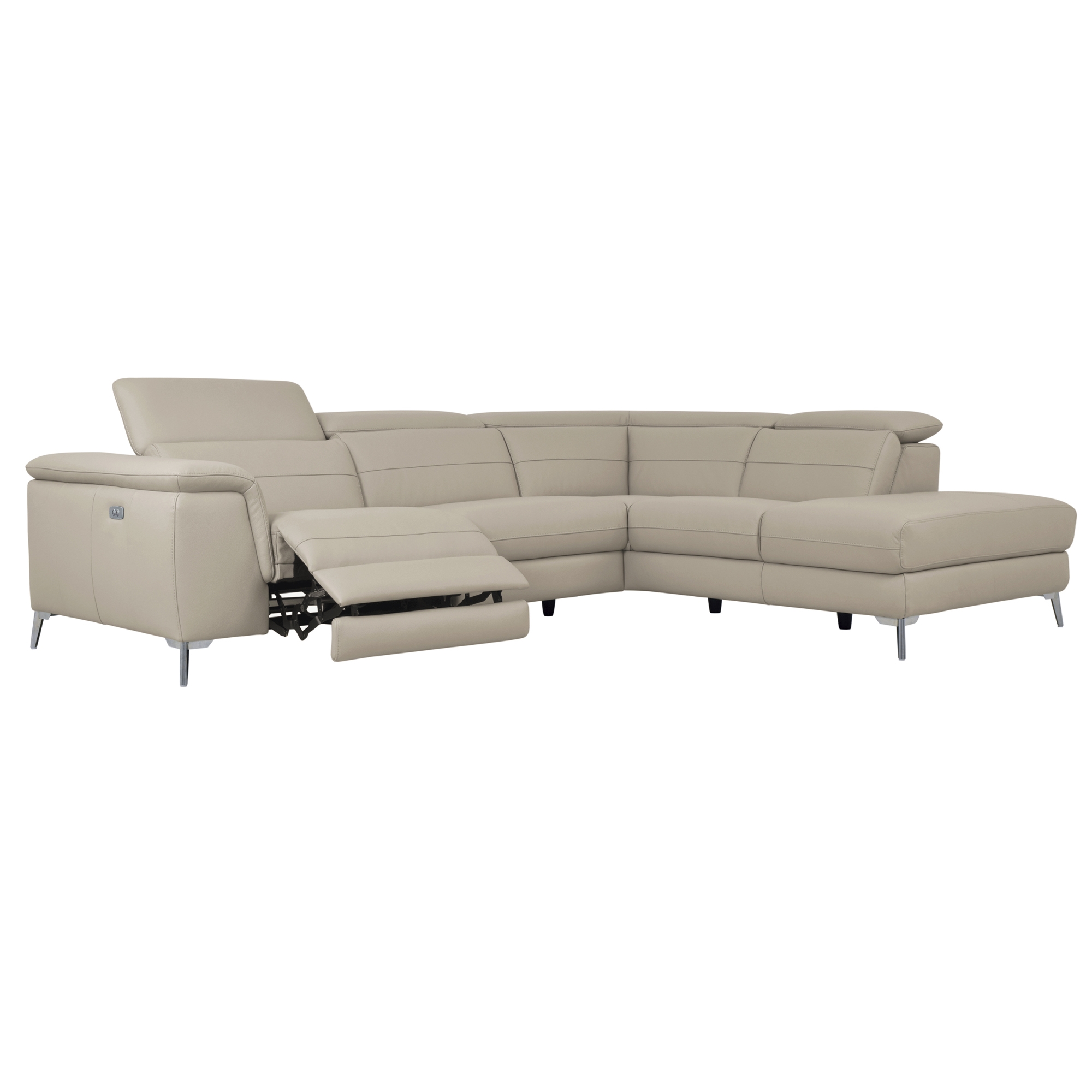 Cinque Leather Power Reclining Sectional