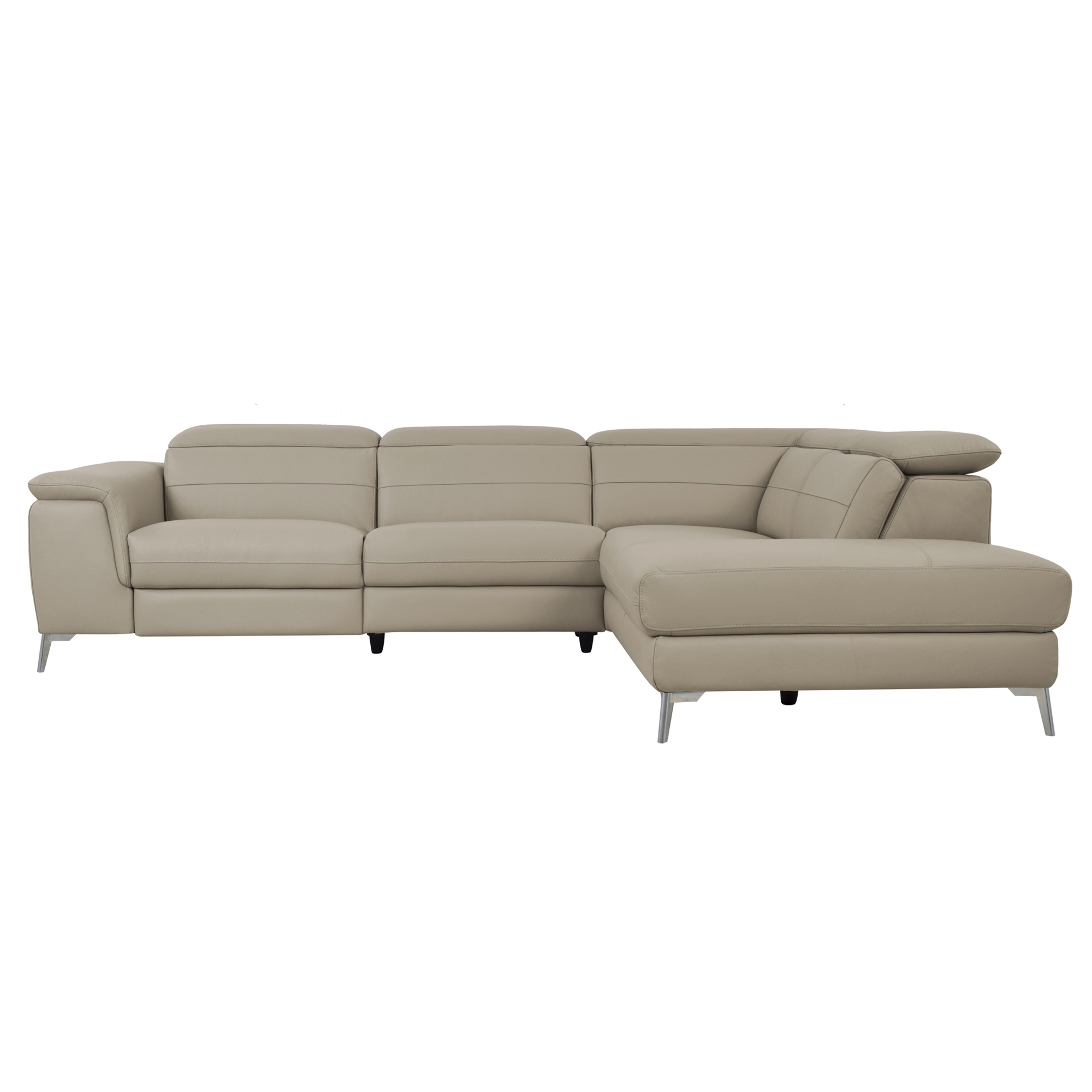 Cinque Leather Power Reclining Sectional