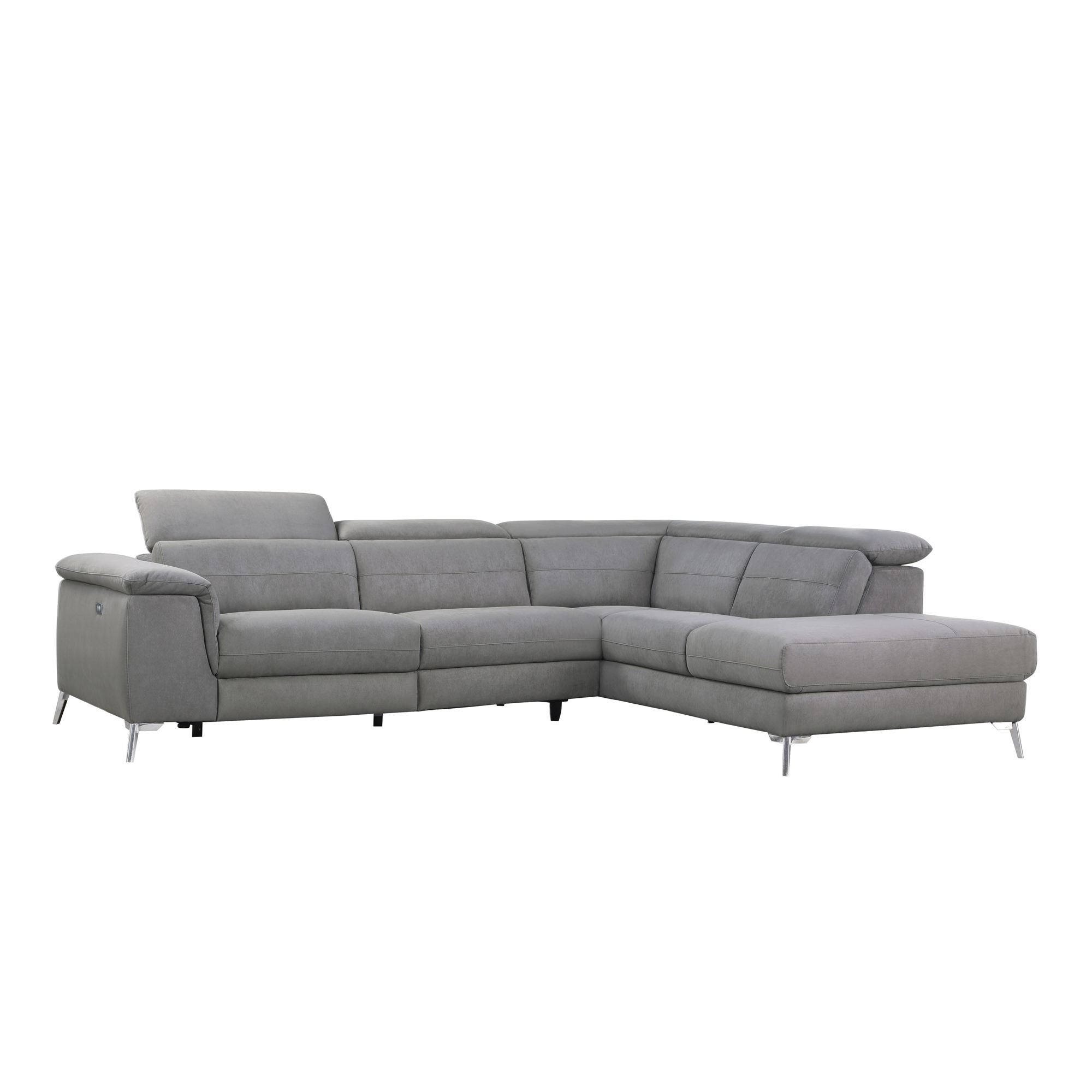 Cinque Leather Power Reclining Sectional
