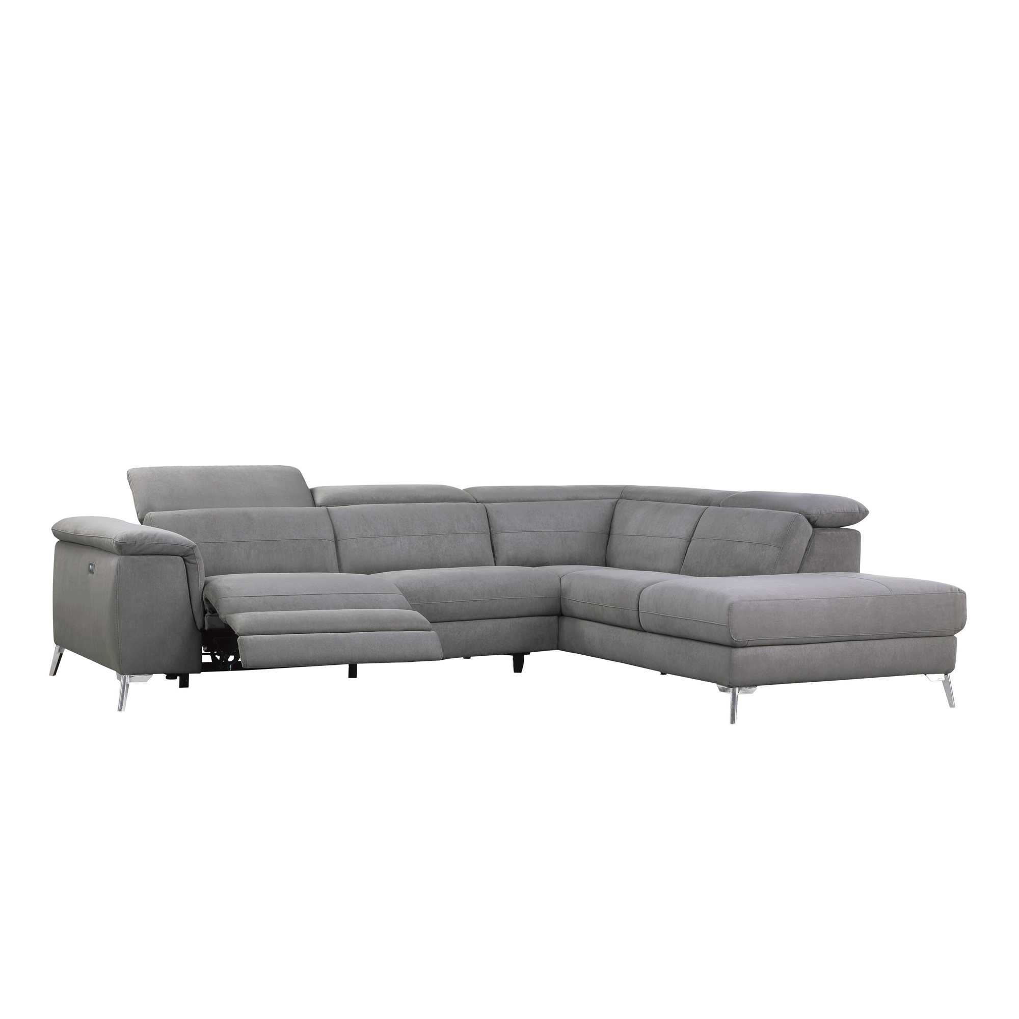 Cinque Leather Power Reclining Sectional