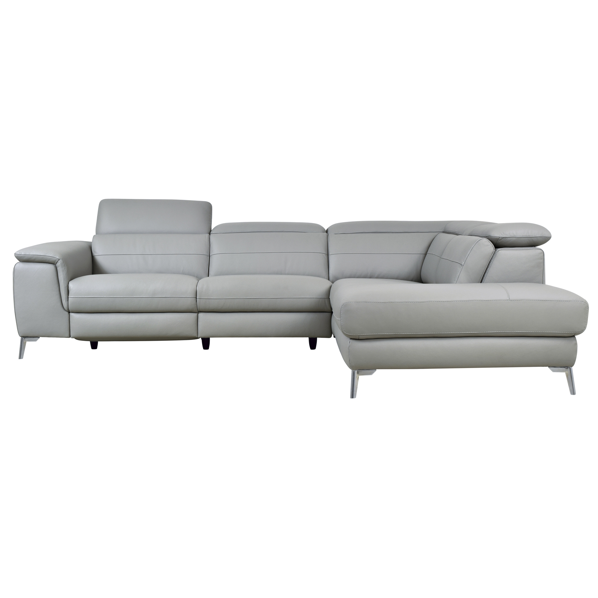 Cinque Leather Power Reclining Sectional