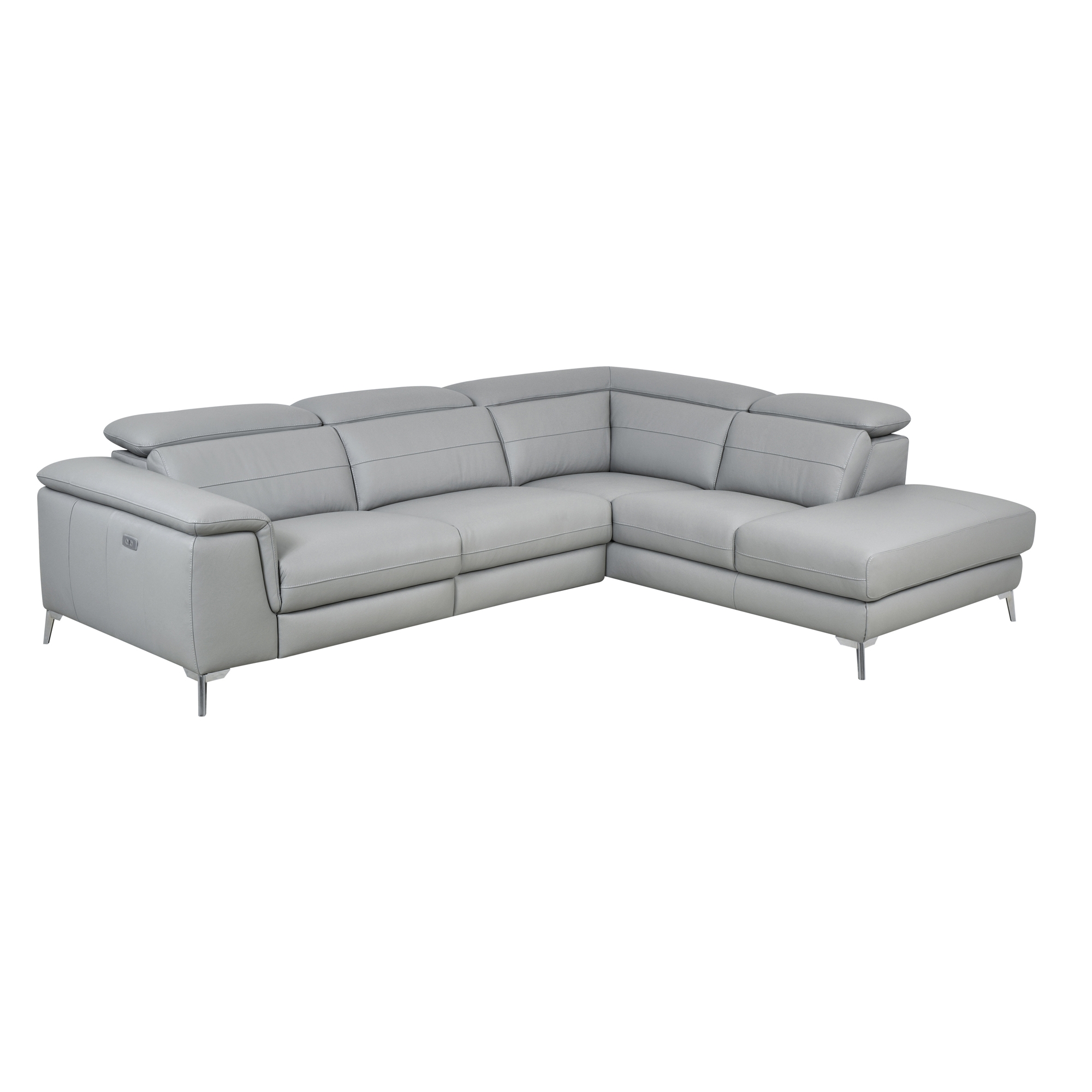 Cinque Leather Power Reclining Sectional