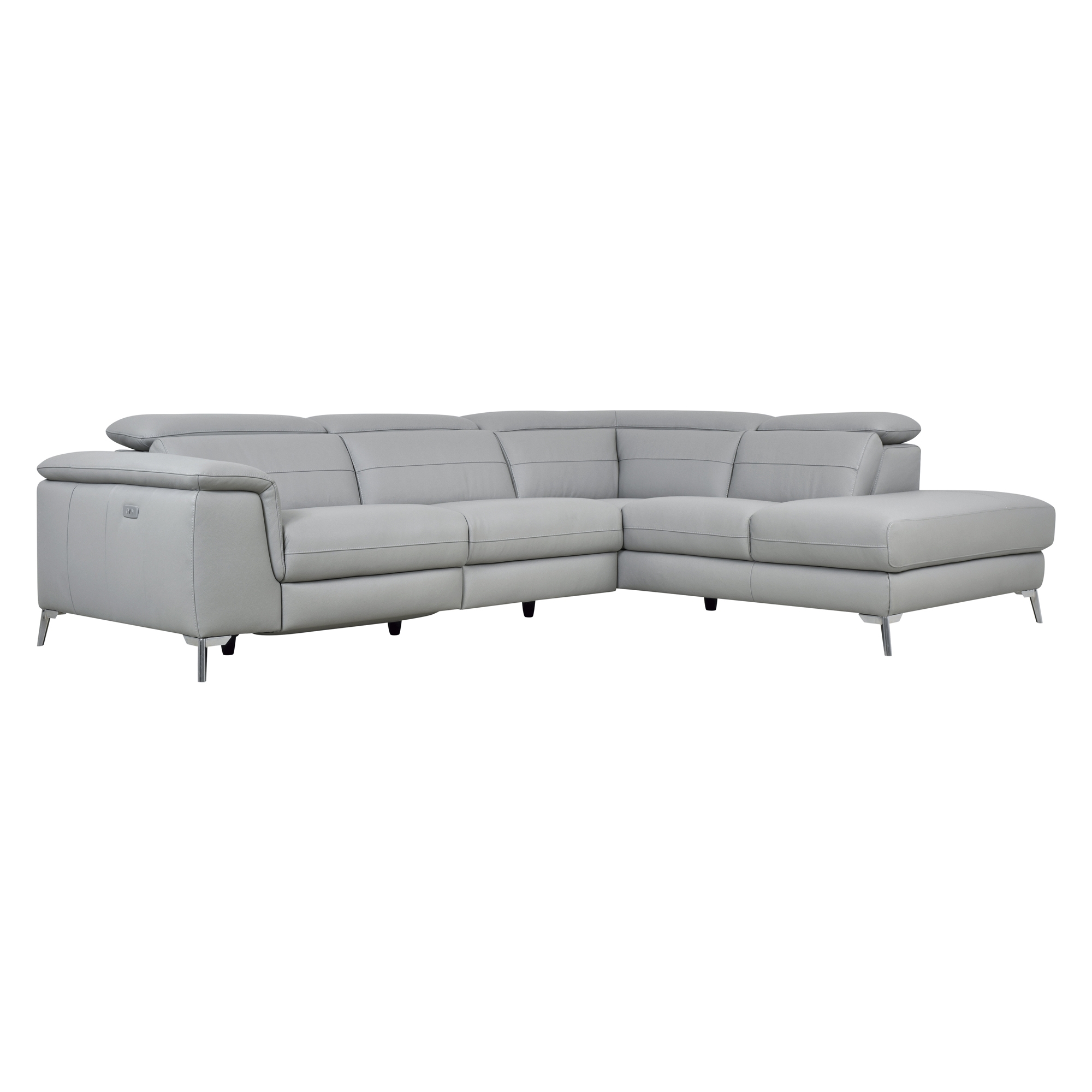 Cinque Leather Power Reclining Sectional