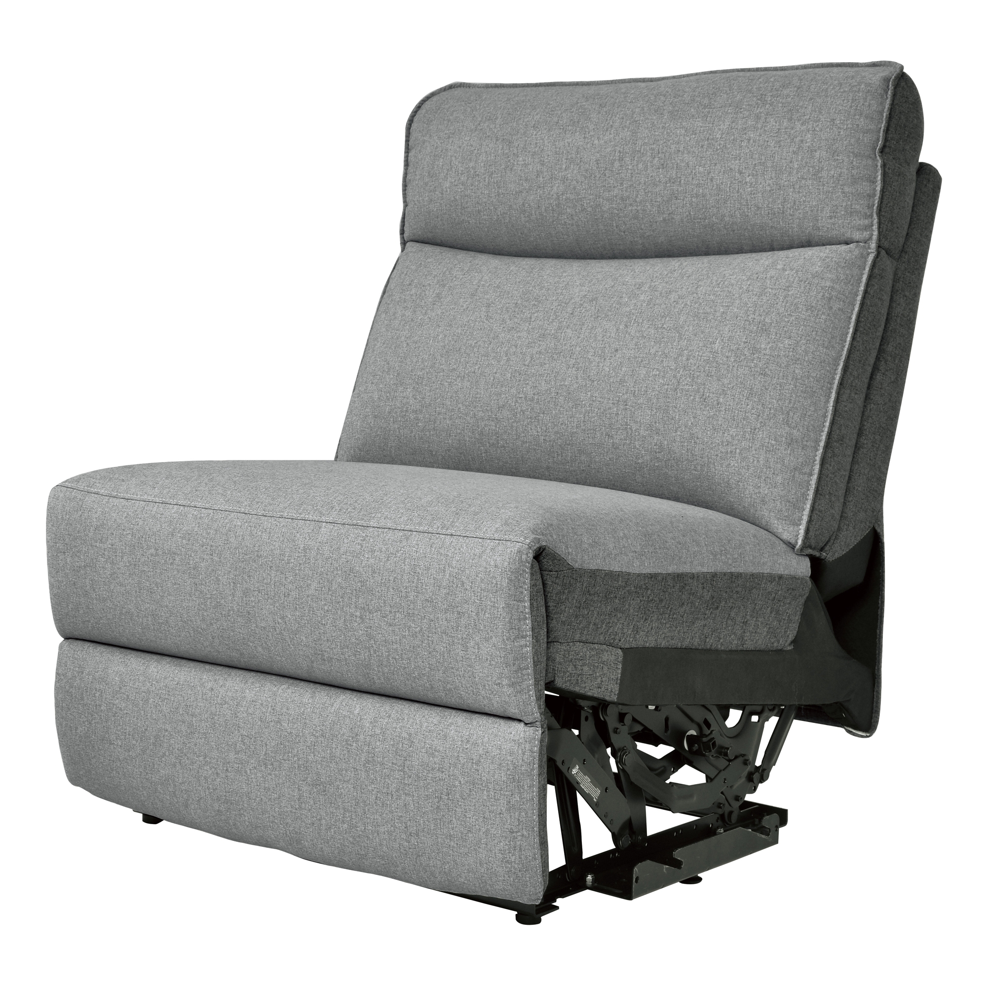 Maroni Fabric Power Double Reclining Sofa w/Power Headrests
