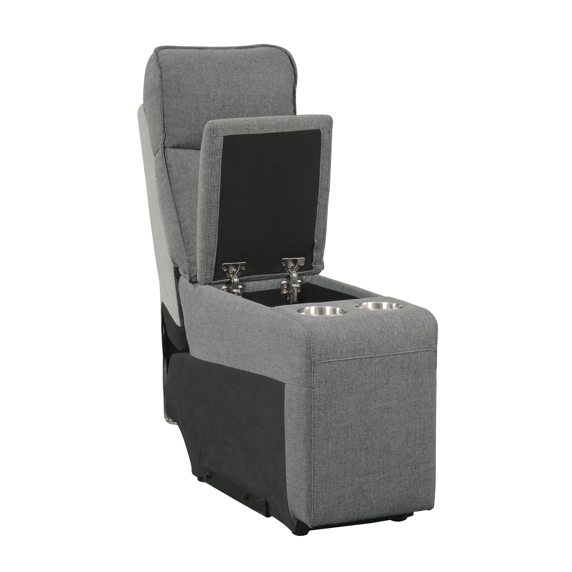 Maroni Fabric Power Double Reclining Loveseat w/Console