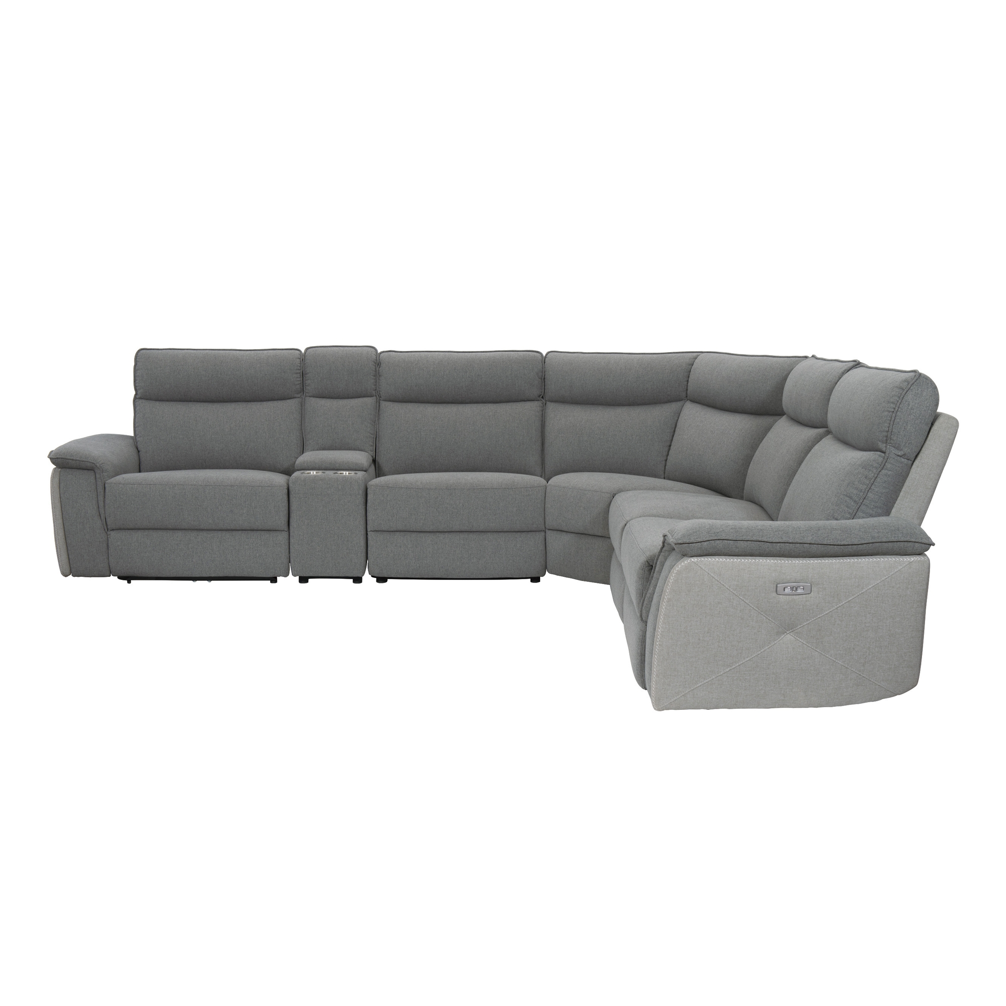 Maroni Fabric Power Reclining Sectional