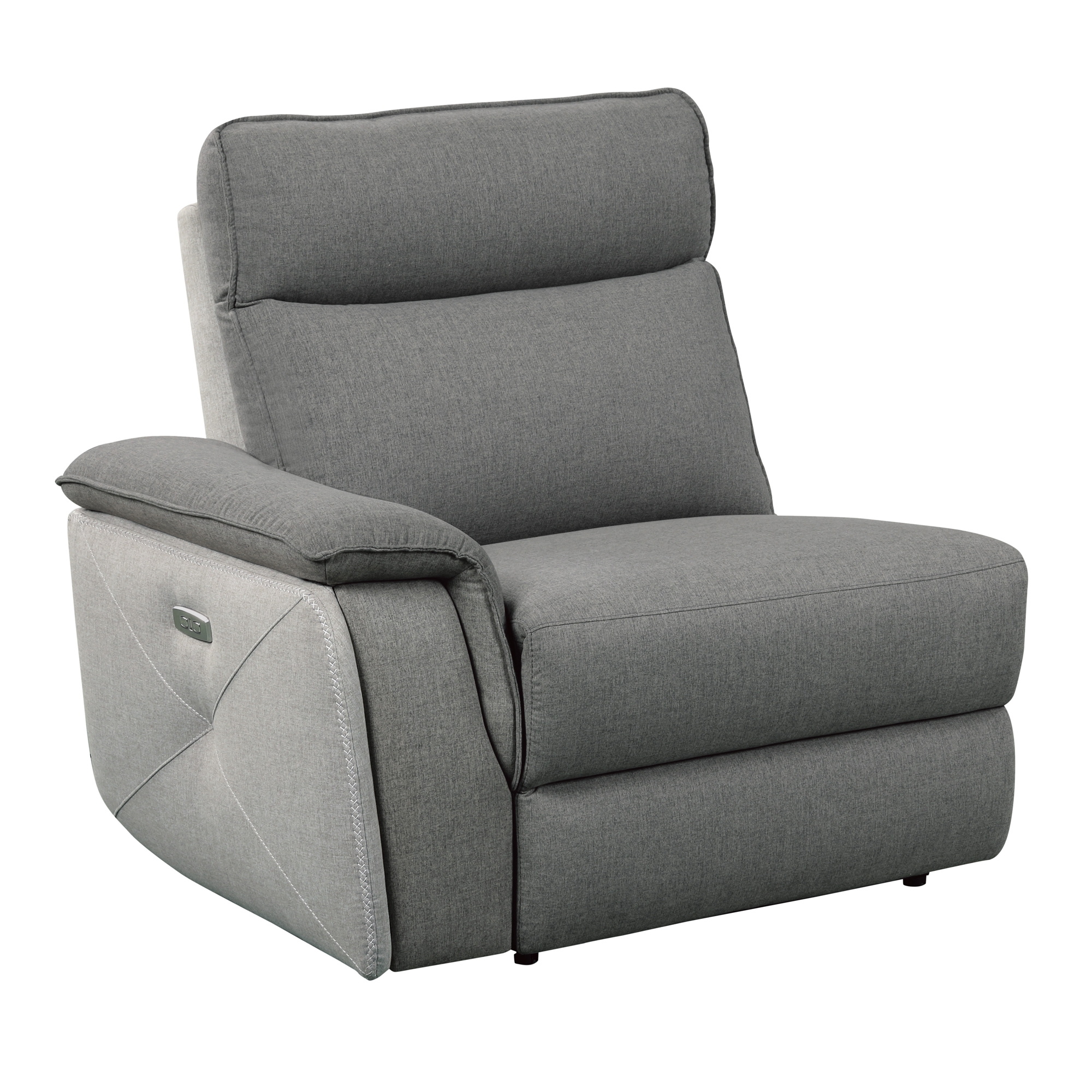 Maroni Fabric Power Double Reclining Loveseat w/Console