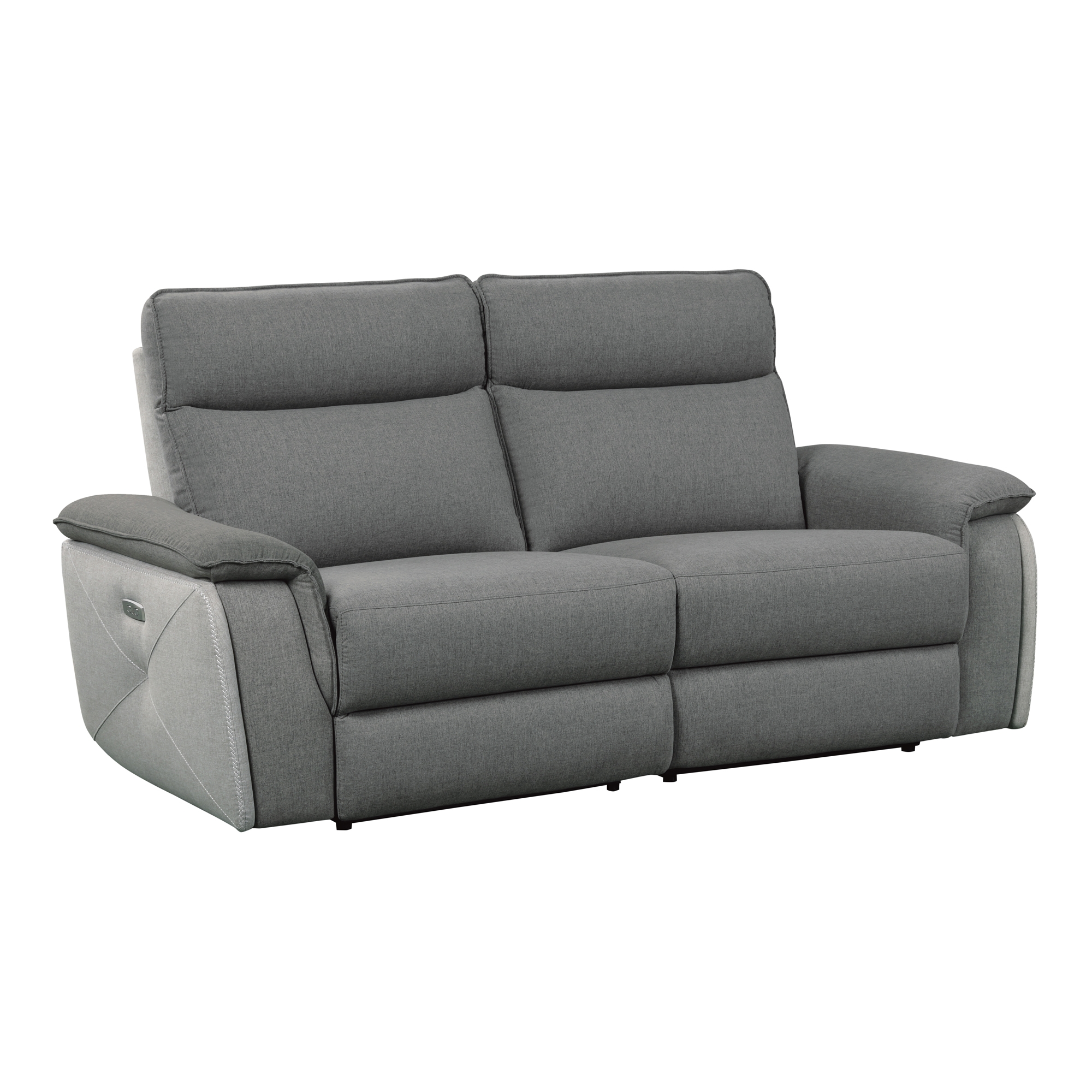 Maroni Fabric Power Double Reclining Loveseat