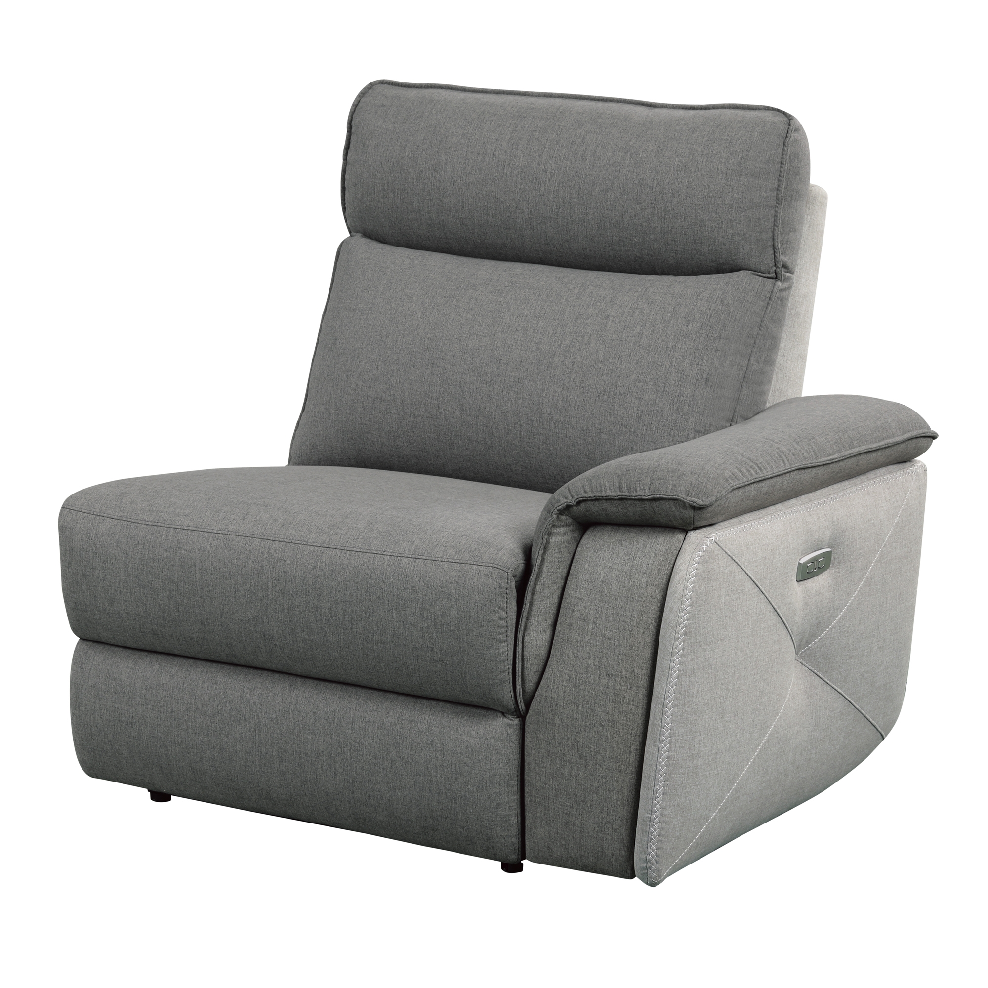 Maroni Fabric Power Double Reclining Loveseat w/Console