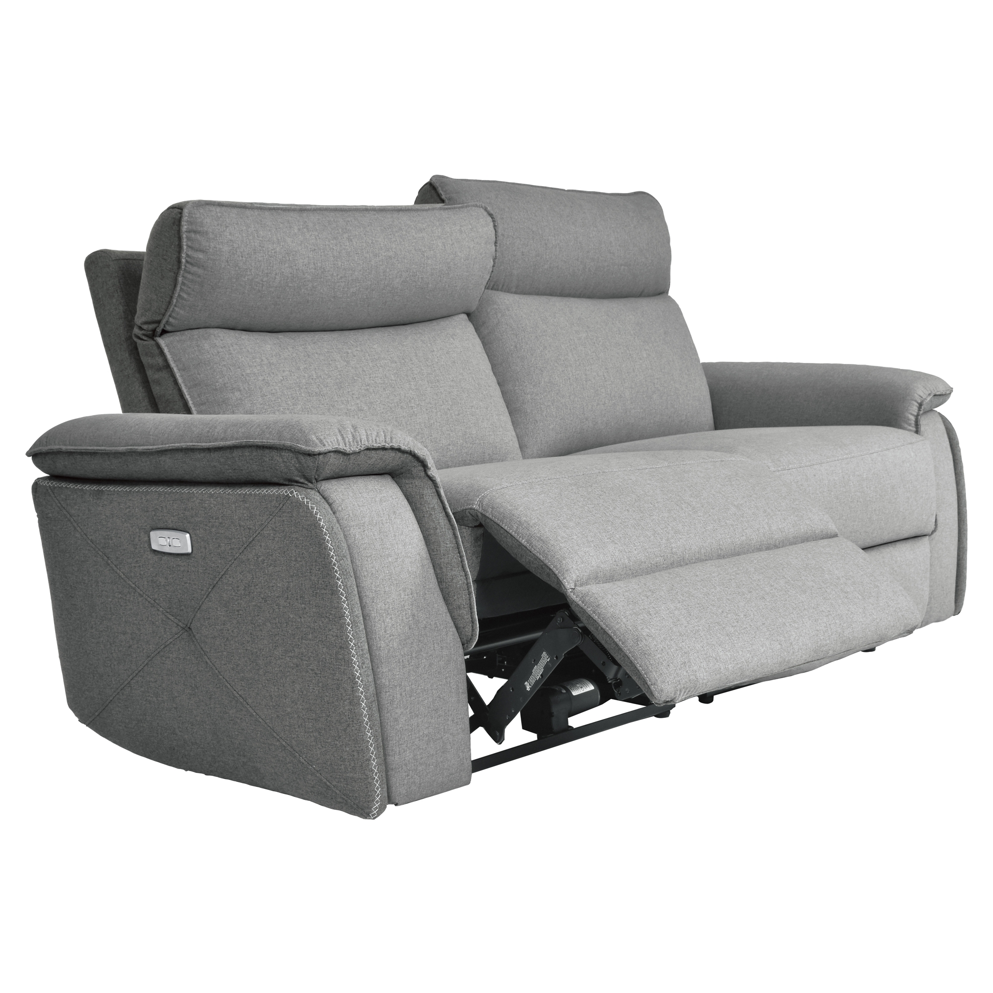 Maroni Fabric Power Double Reclining Loveseat