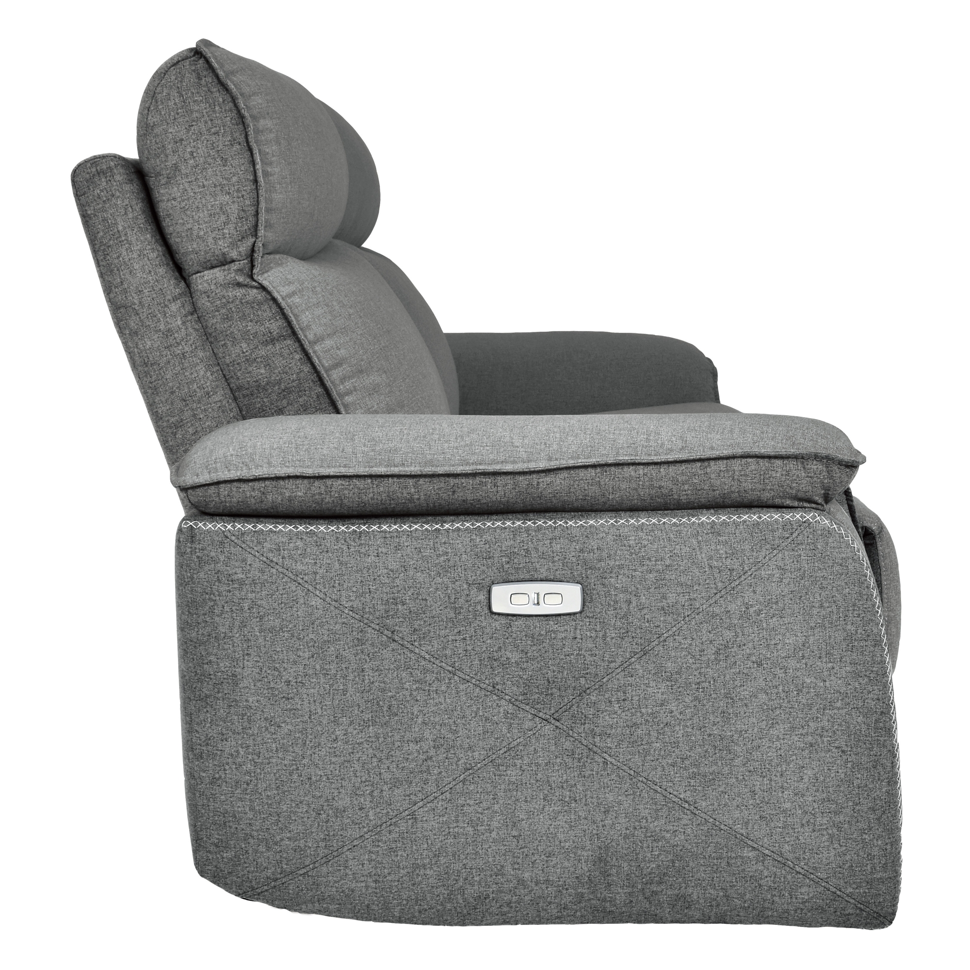 Maroni Fabric Power Double Reclining Loveseat