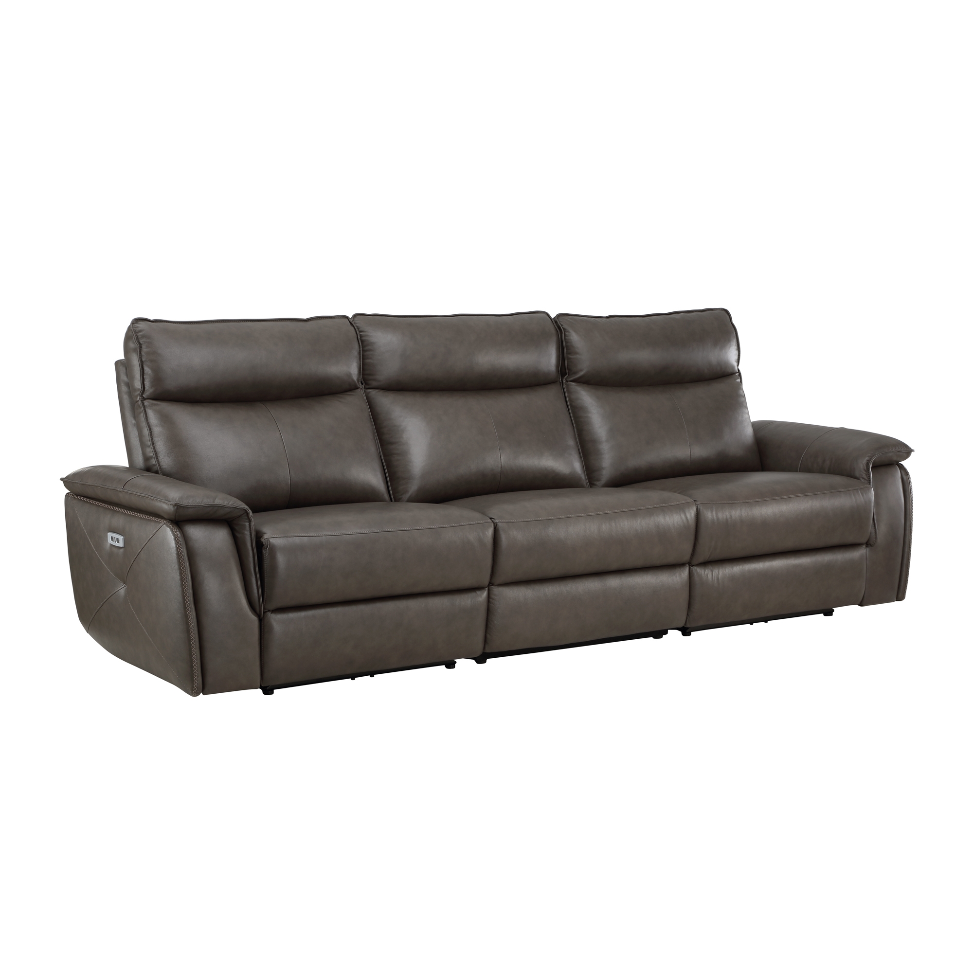 Maroni Power Double Reclining Sofa w/Power Headrests