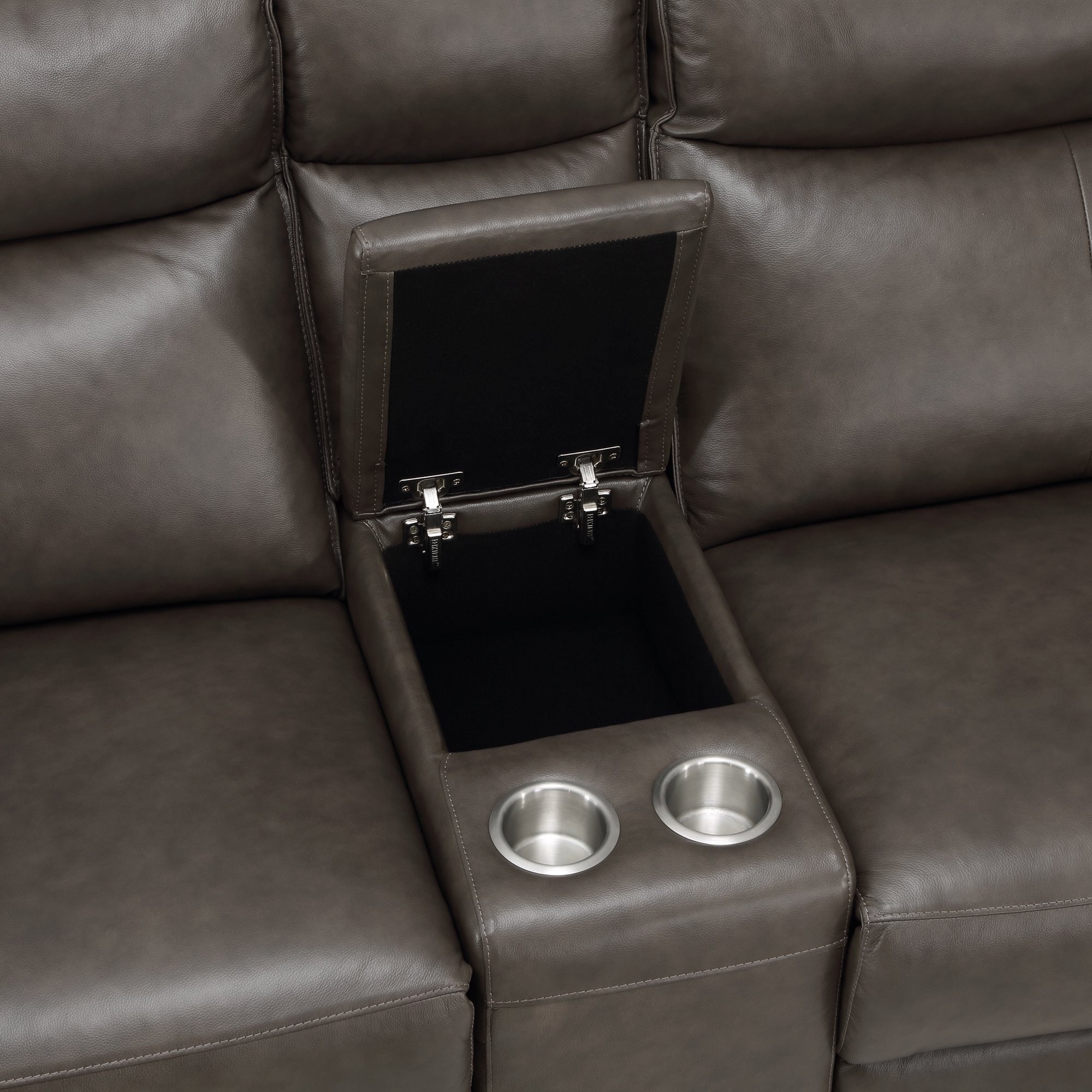 Maroni Leather/Leatherette Power Reclining Sectional