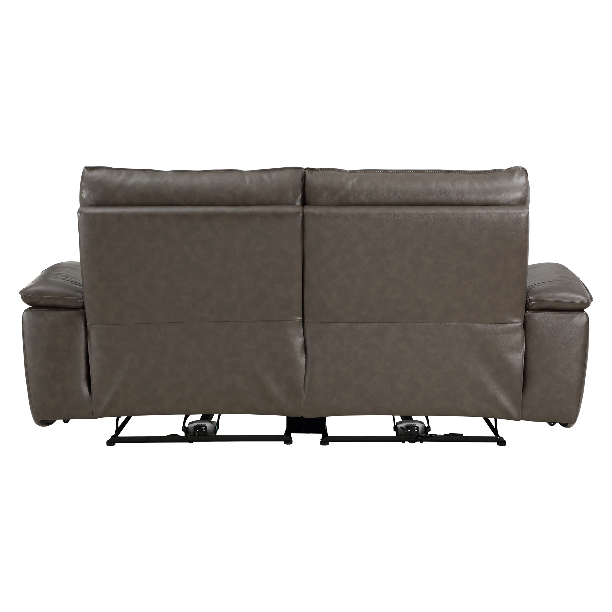 Maroni Leather/Leatherette Power Double Reclining Loveseat