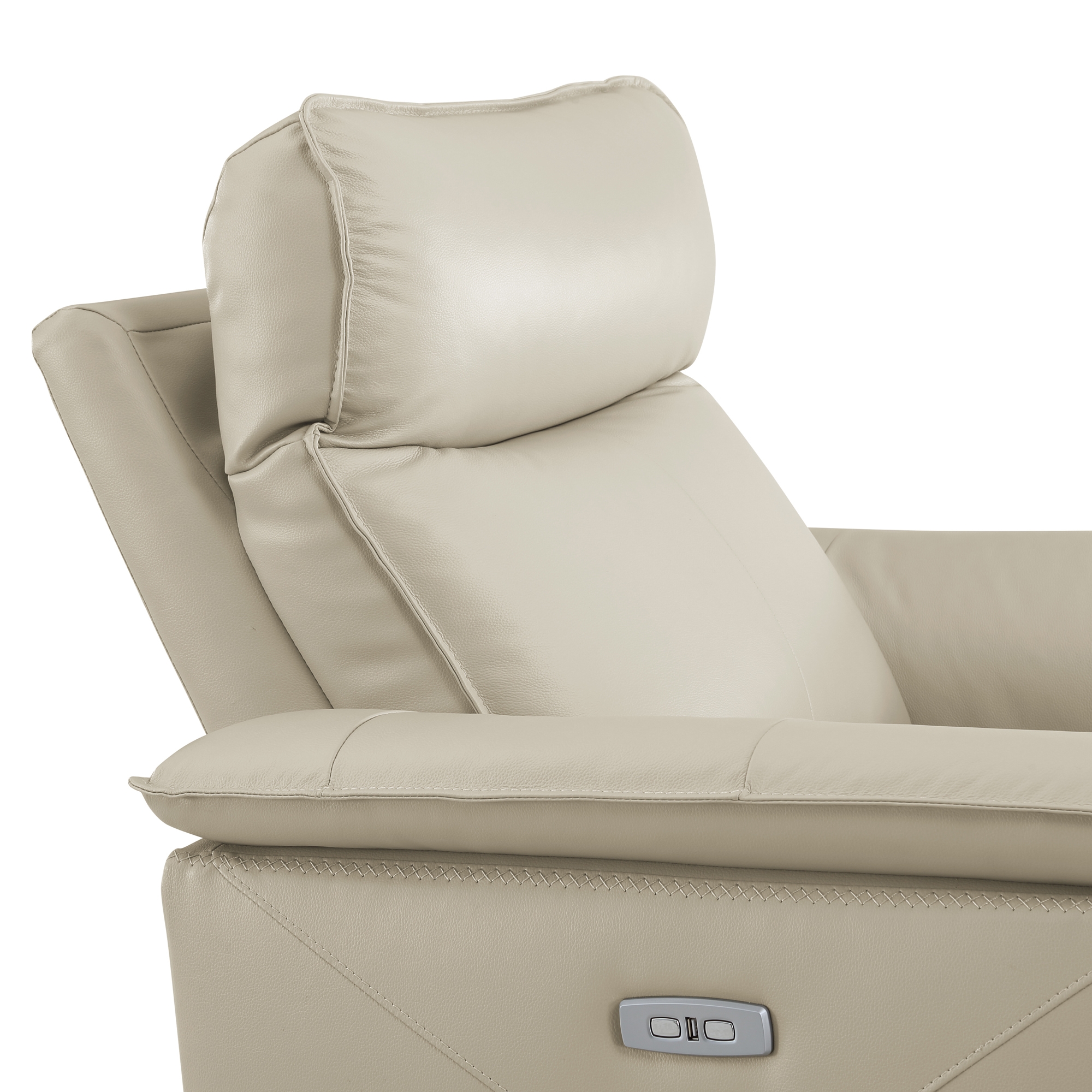 Maroni Leather/Leatherette Power Reclining Chair
