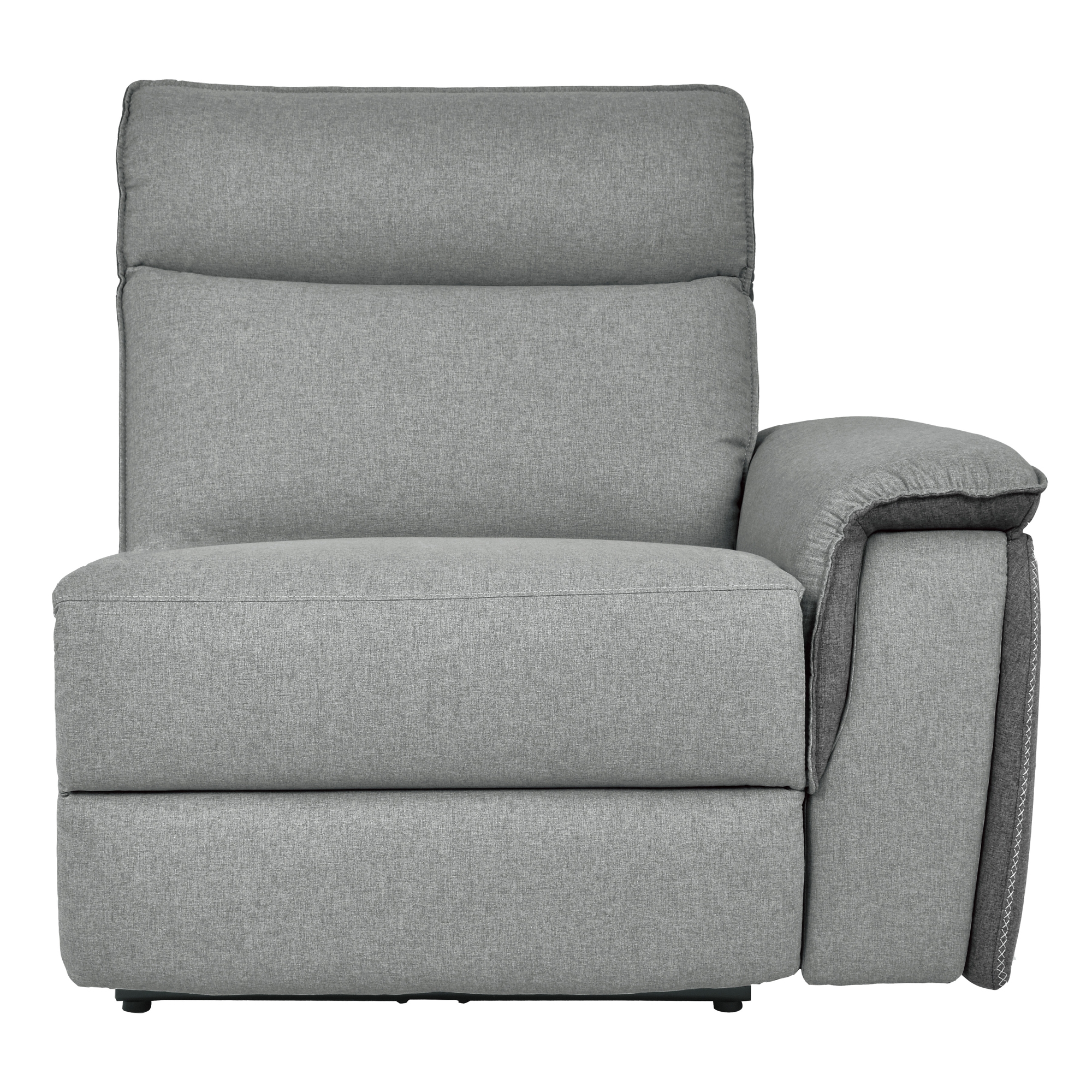 Maroni Fabric Power Double Reclining Sofa w/Power Headrests