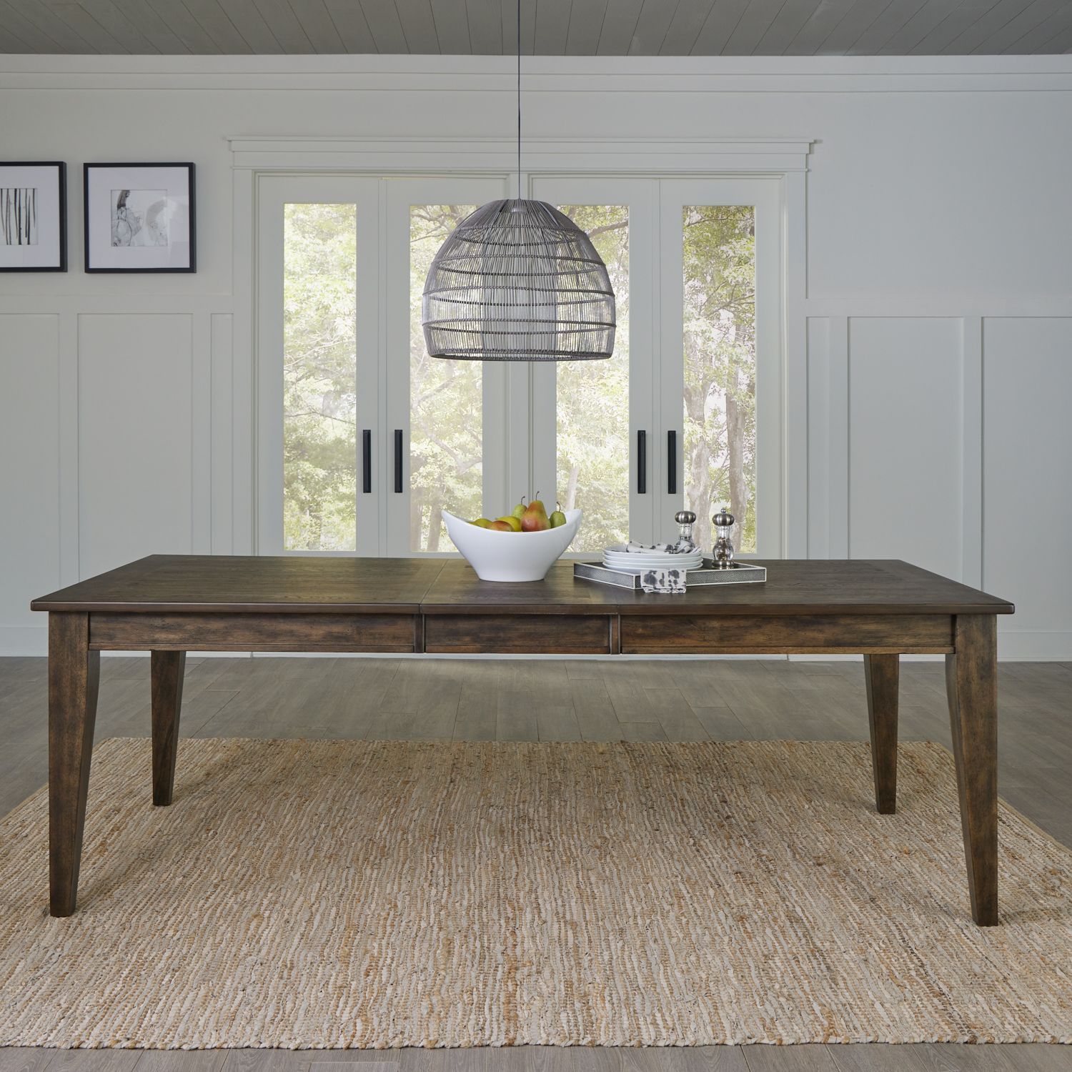 Midland Falls Extendable Dining Set | Rustic Brown | Liberty