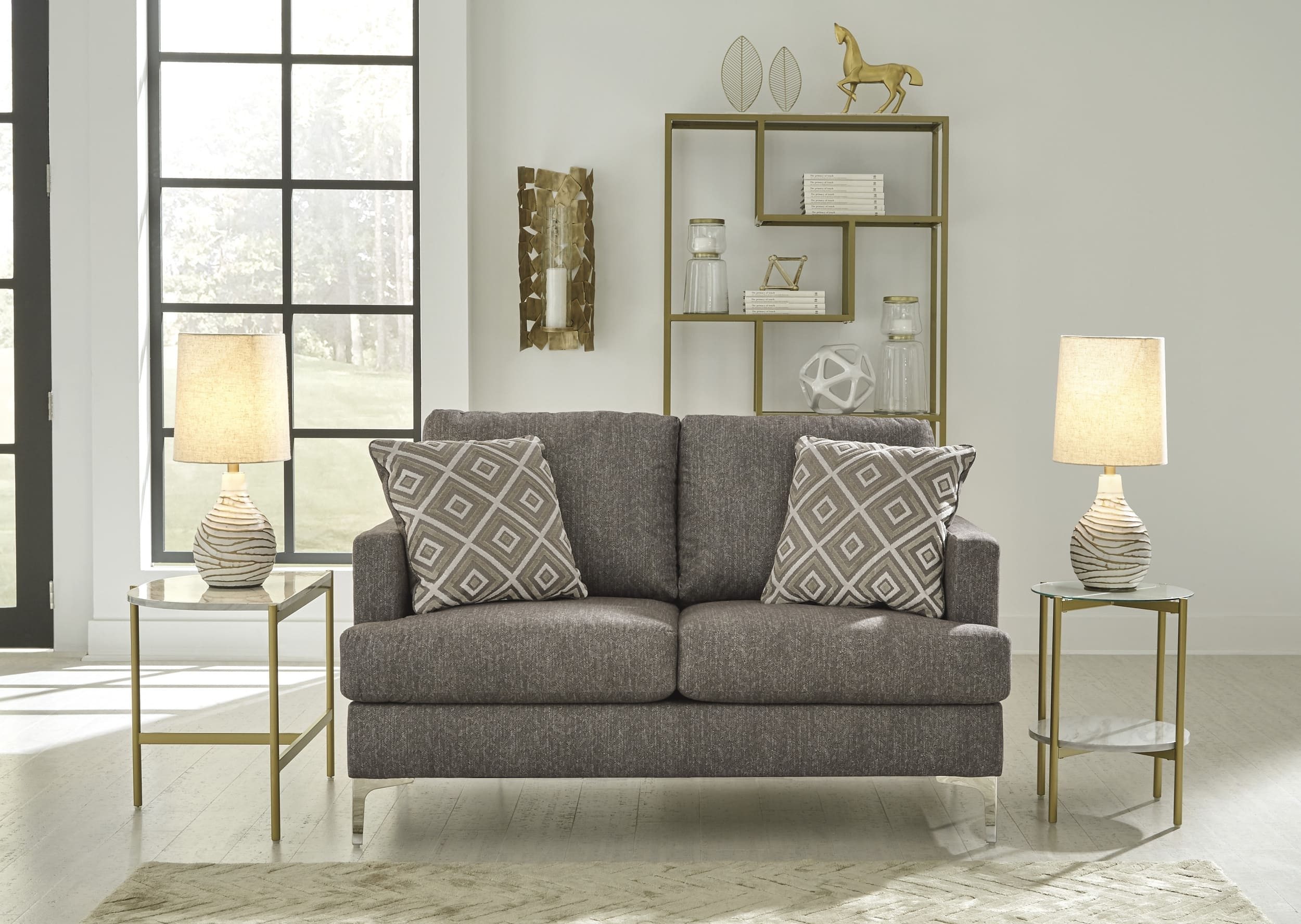 Arcola Polyester RTA Loveseat