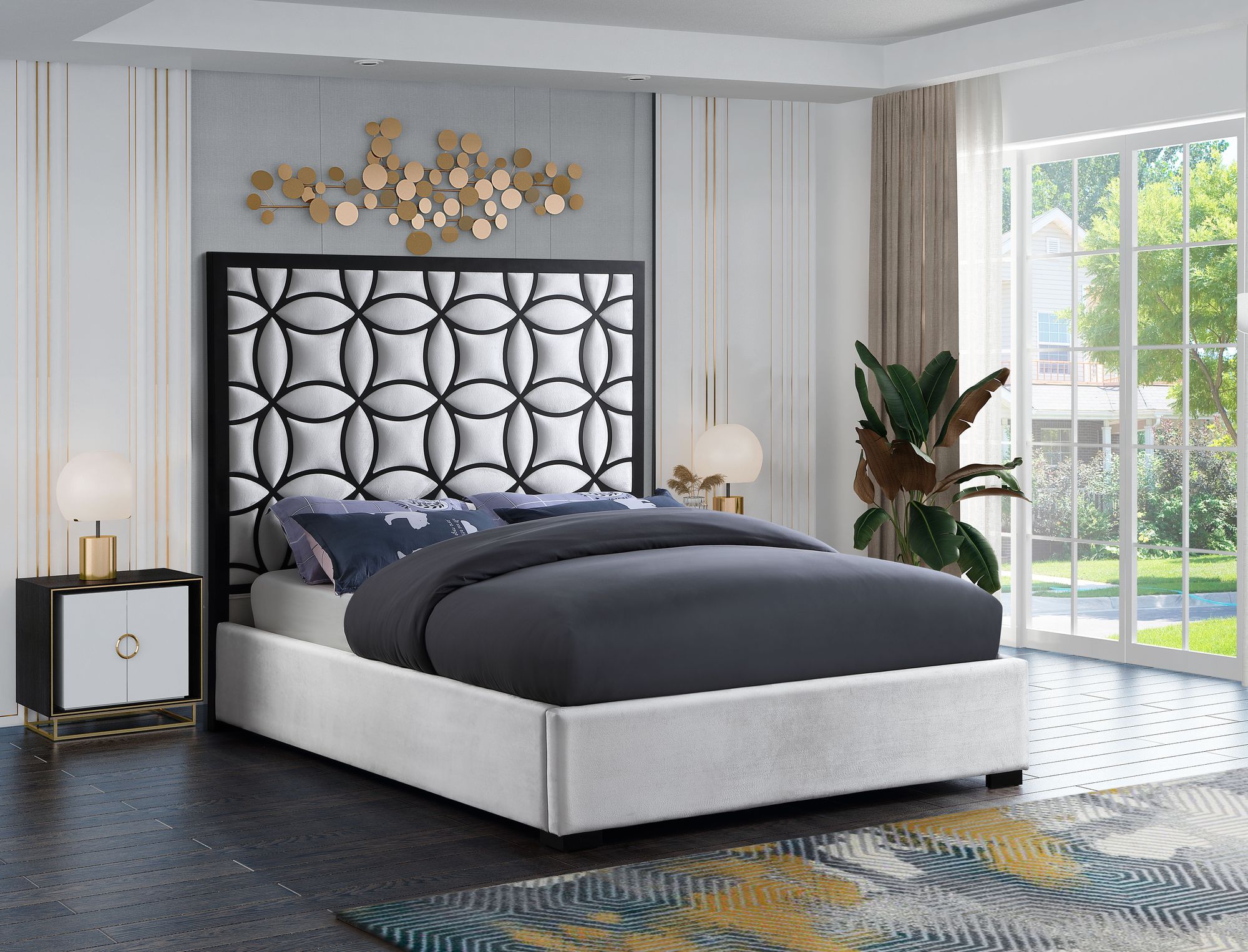 Taj Velvet King Size Bed