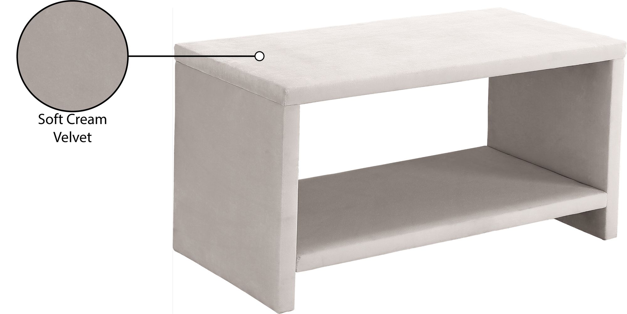 Cleo Velvet Nightstand