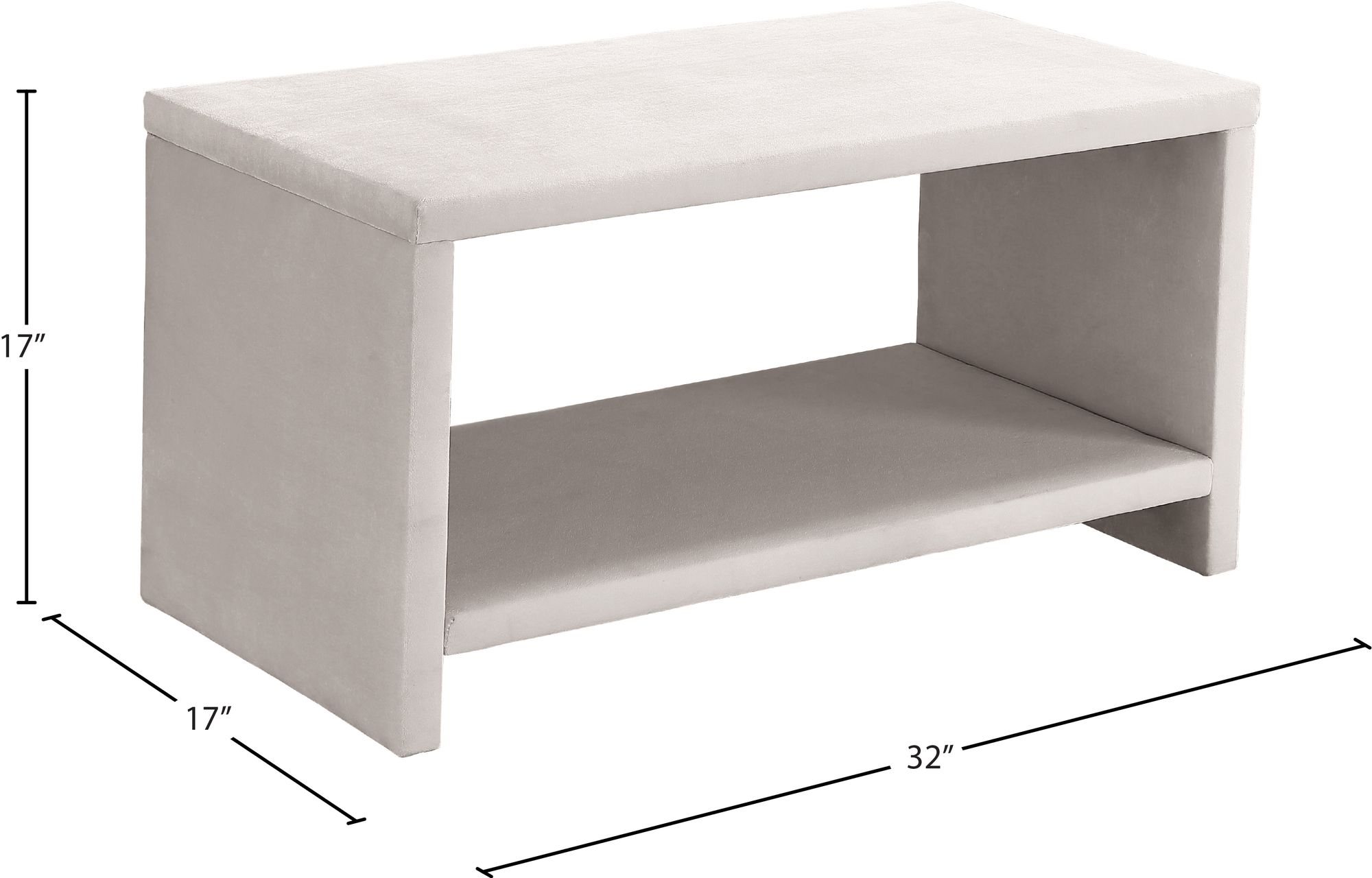 Cleo Velvet Nightstand