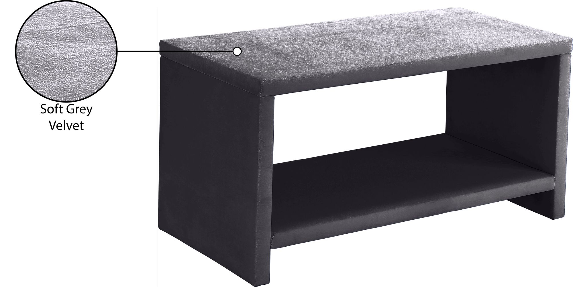 Cleo Velvet Nightstand