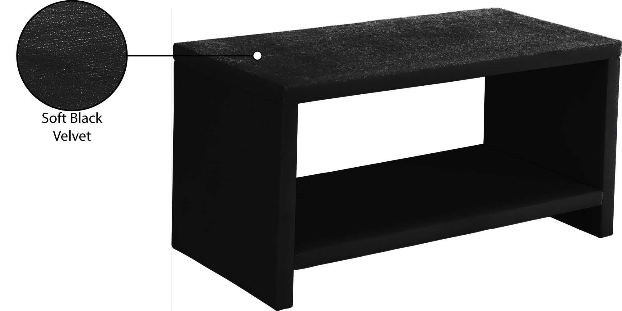 Cleo Velvet Nightstand