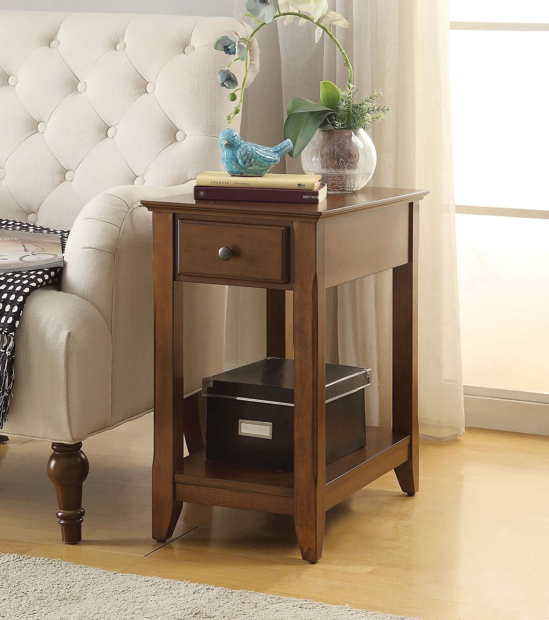 Bertie Wood Accent Table