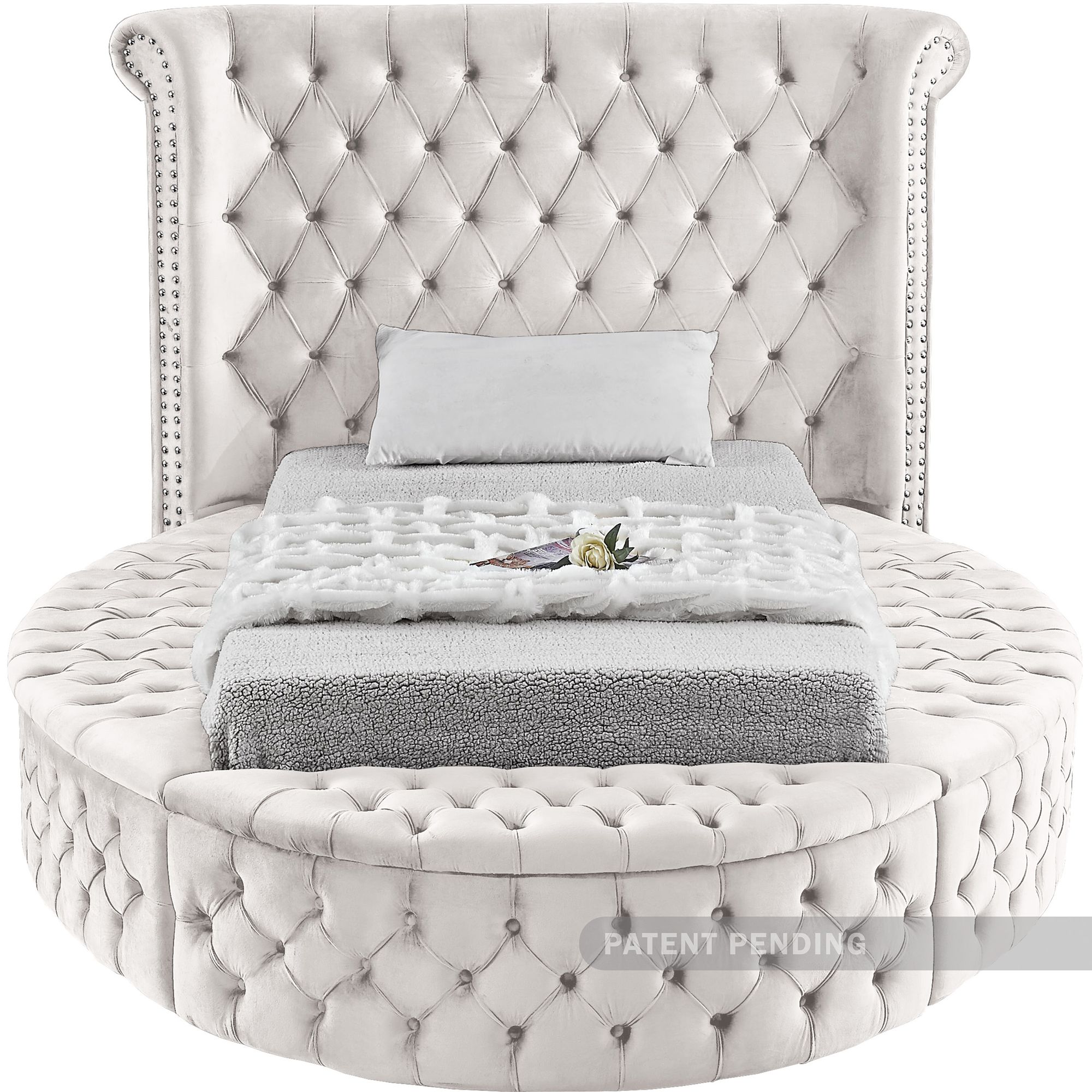 Luxus Velvet Twin Size Bed