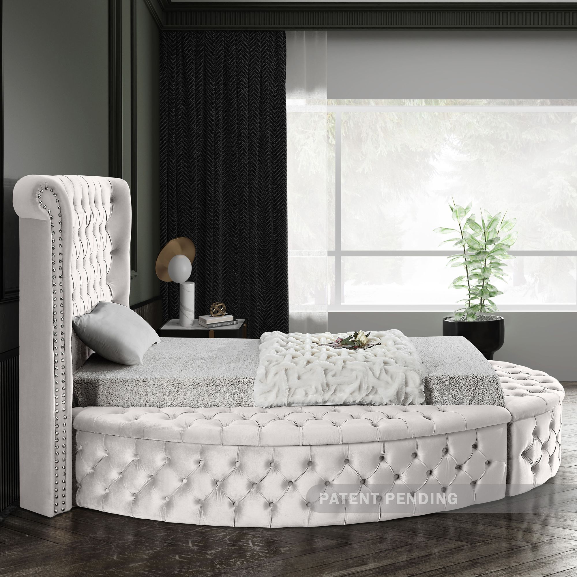 Luxus Velvet Twin Size Bed