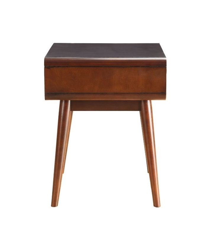 Christa Wood Storage Square End Table w/Drawer