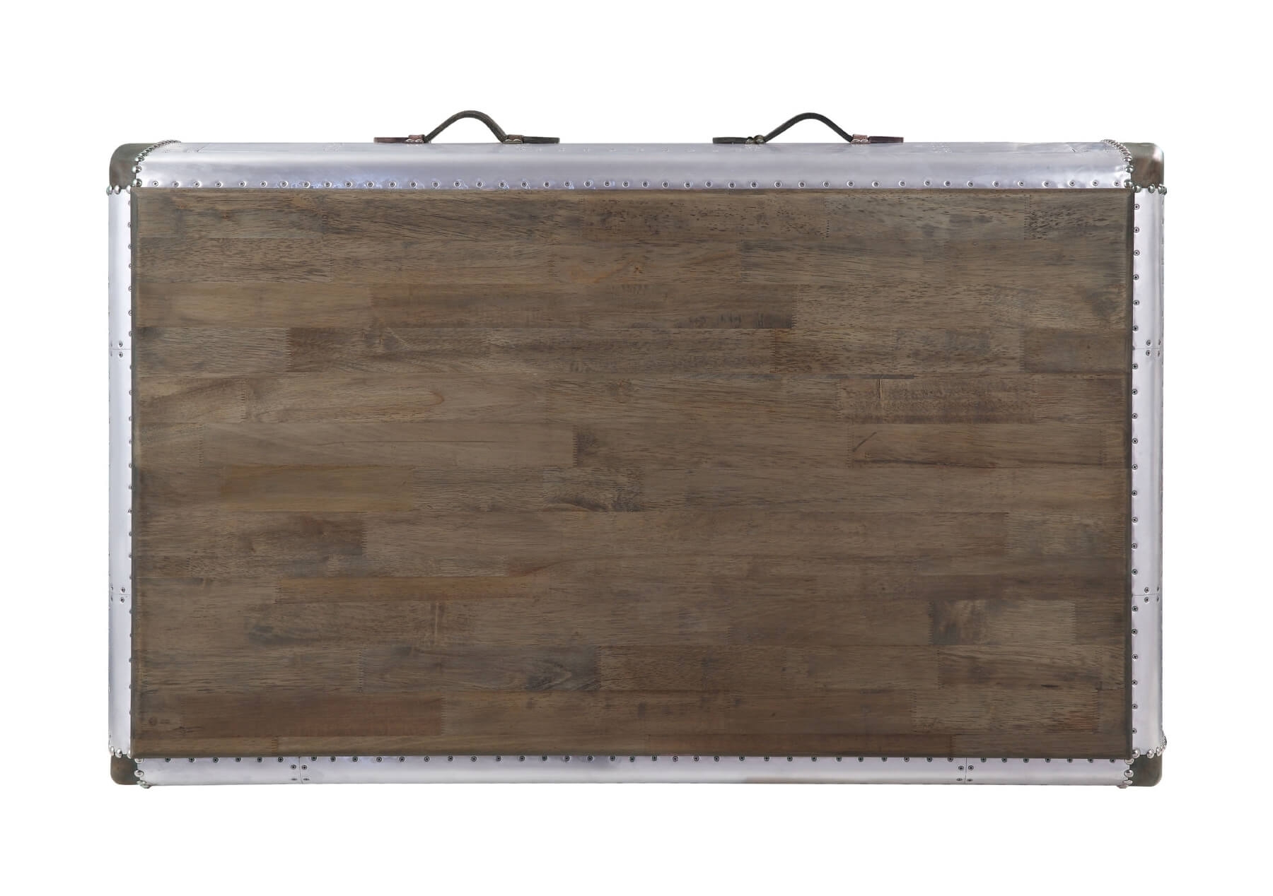 Brancaster 82855 Wood/Aluminum Storage Coffee Table