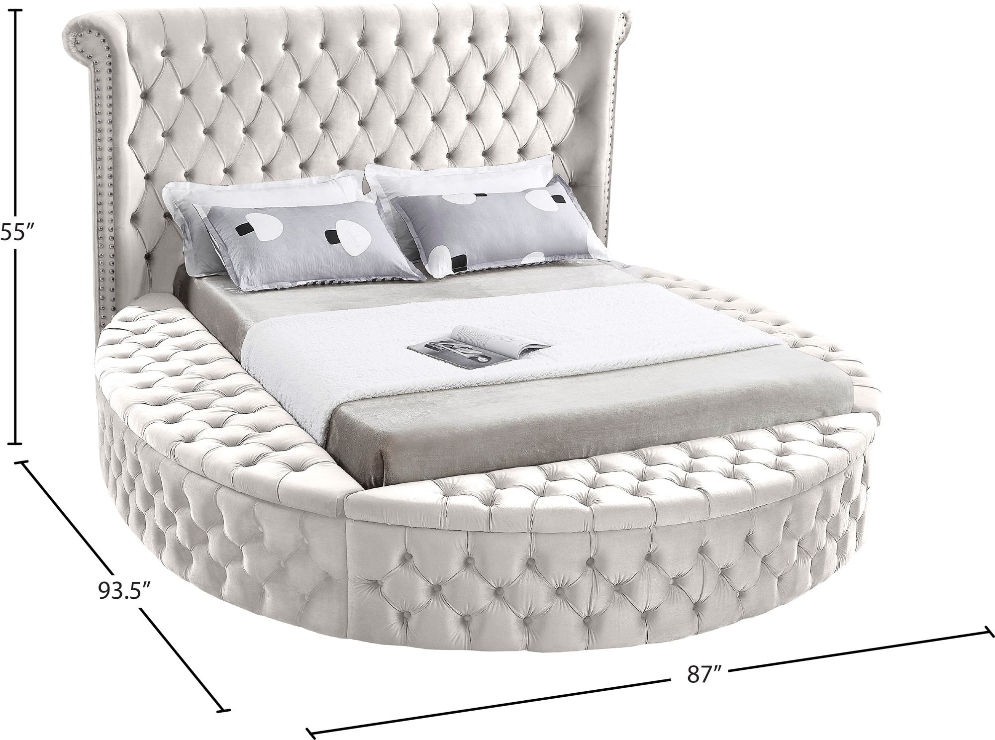 Luxus Velvet Full Size Bed