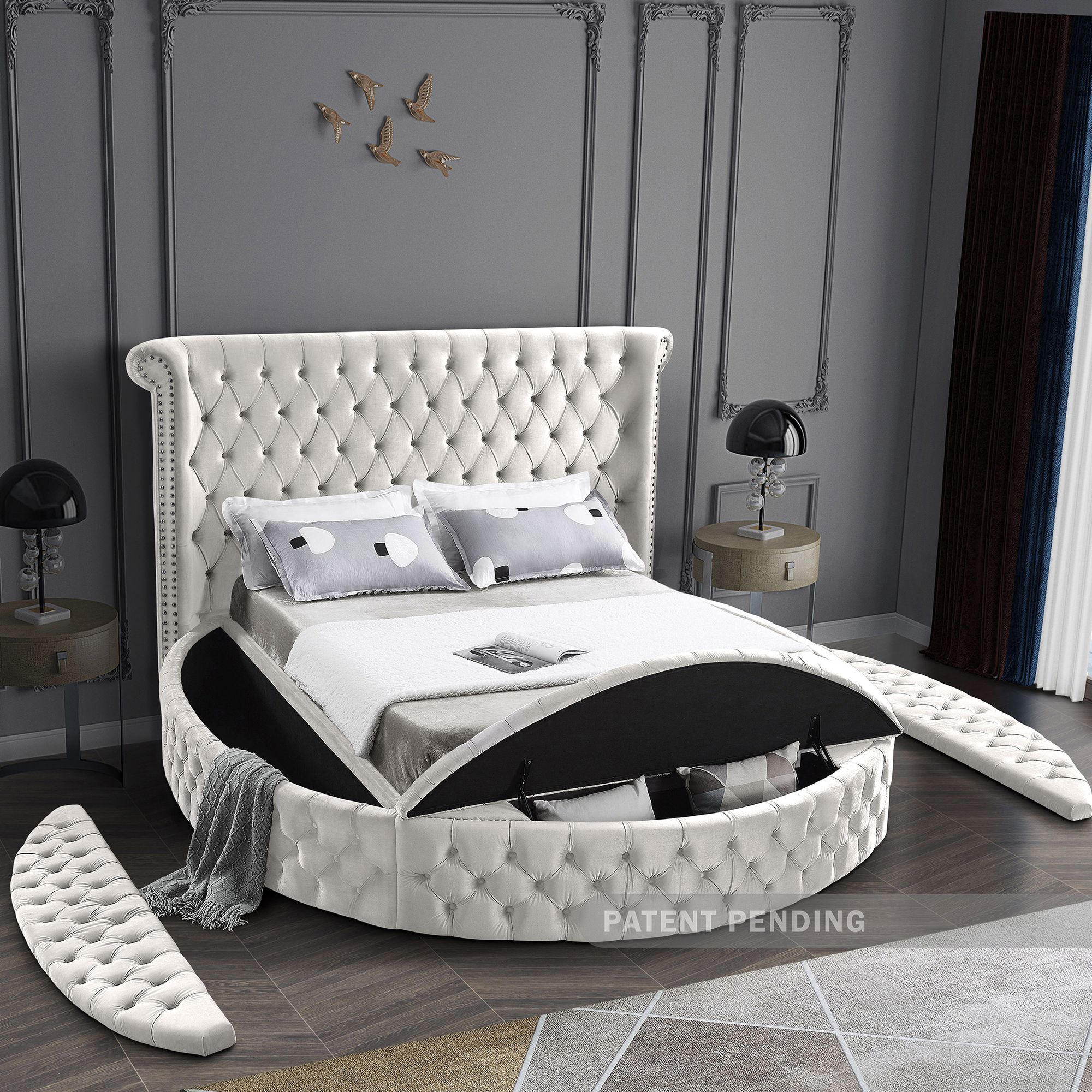 Luxus Velvet Queen Size Bed