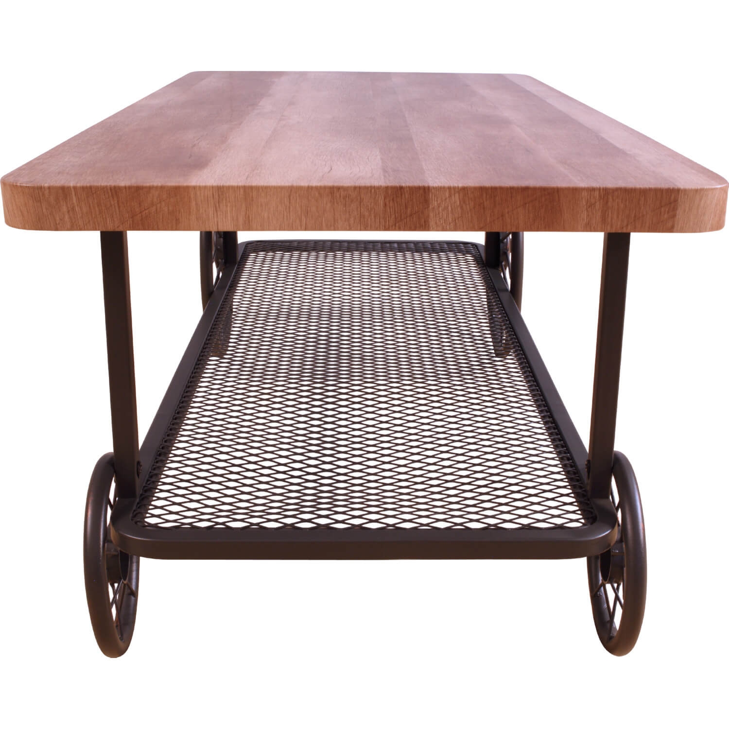Francie Wood/Metal Rectangular Coffee Table